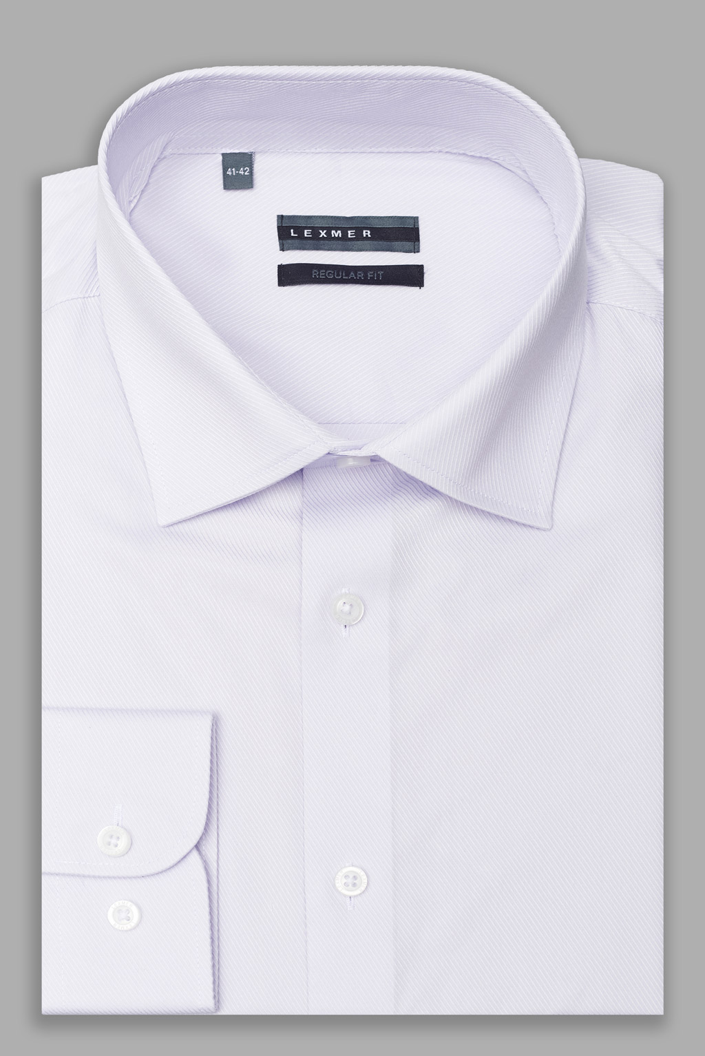 Сиреневая рубашка с микродизайном Regular Fit