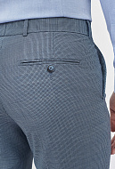 Костюмные брюки из шерстяной ткани с узором Super Slim Fit