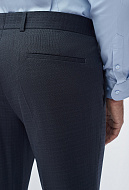 Костюмные брюки из шерстяной ткани Slim Fit