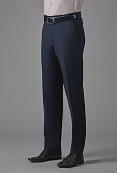 Темно-синие брюки из итальянской ткани Reda Slim Fit