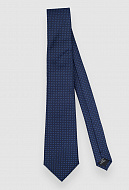 Синий галстук с узором