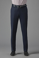 Темно-синие брюки из итальянской ткани Reda Slim Fit