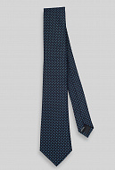 Тёмно-синий галстук с узором