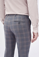 Костюмные брюки из шерстяной ткани Super Slim Fit