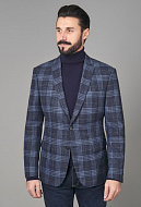 Пиджак из итальянской ткани Vitale Barberis с шерстью и шелком Regular Fit