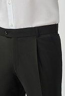 Чёрные брюки с манжетами Slim Fit