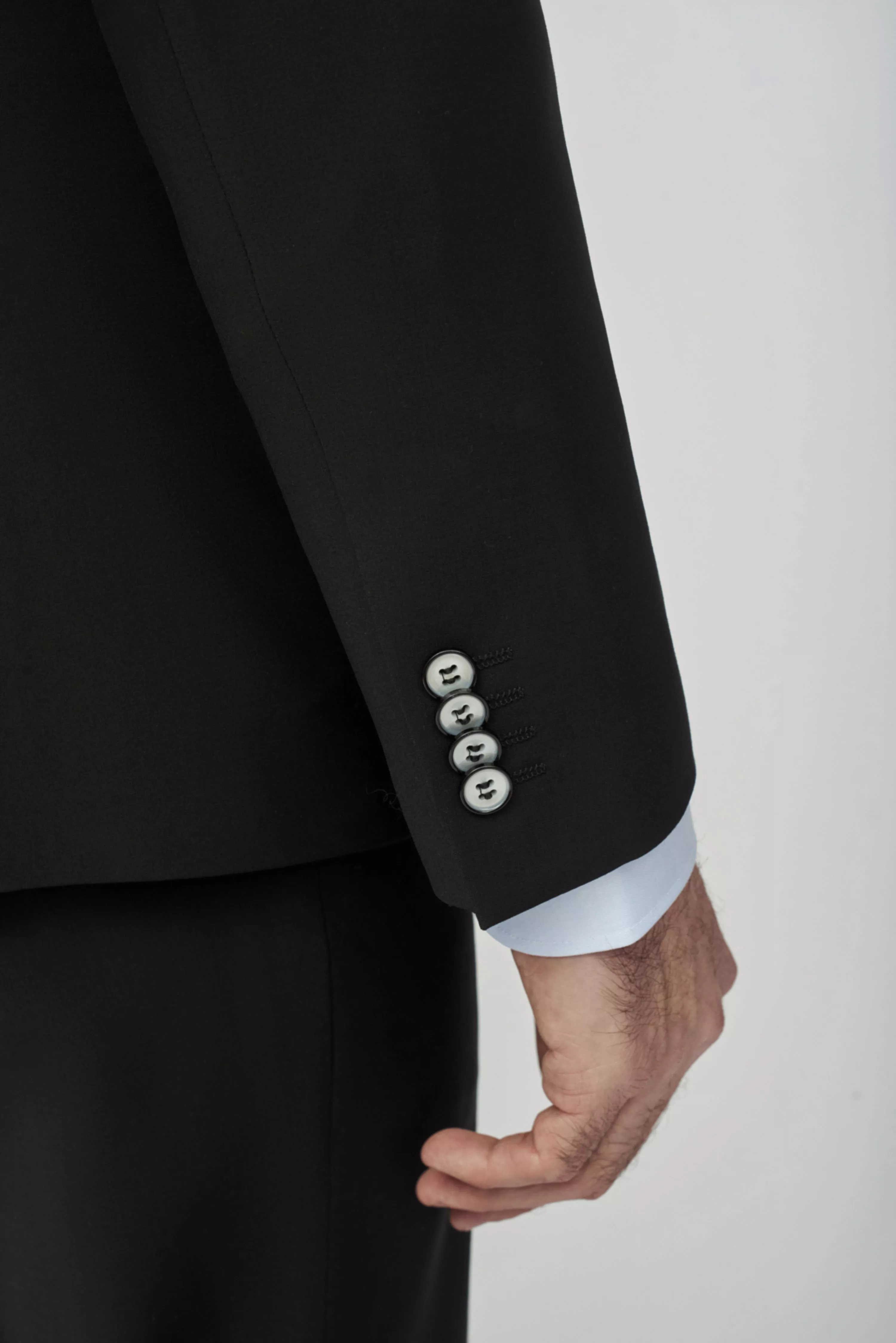 Костюмный пиджак из матовой шерстяной ткани Regular Fit