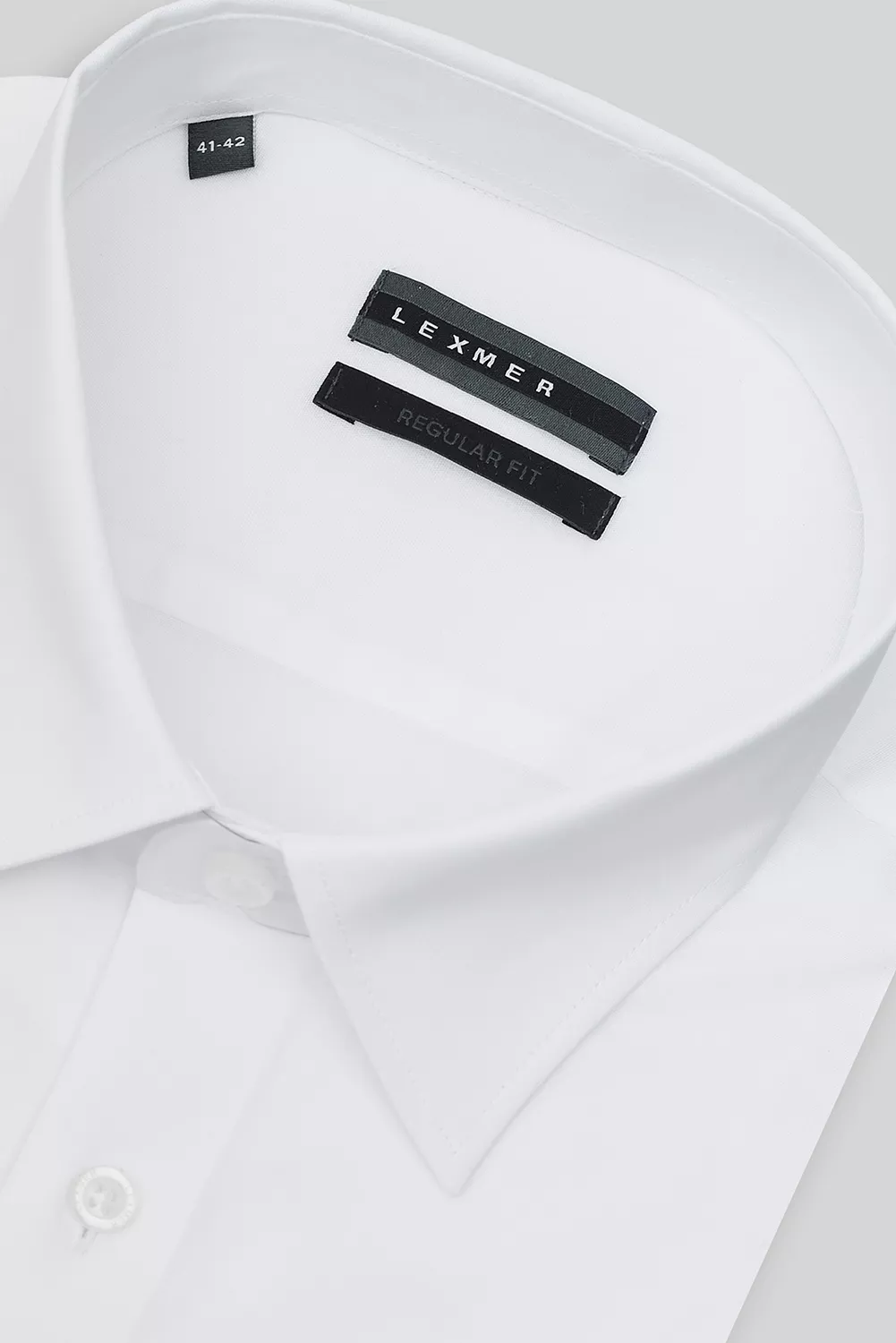 Белая рубашка из тянущейся ткани Regular Fit