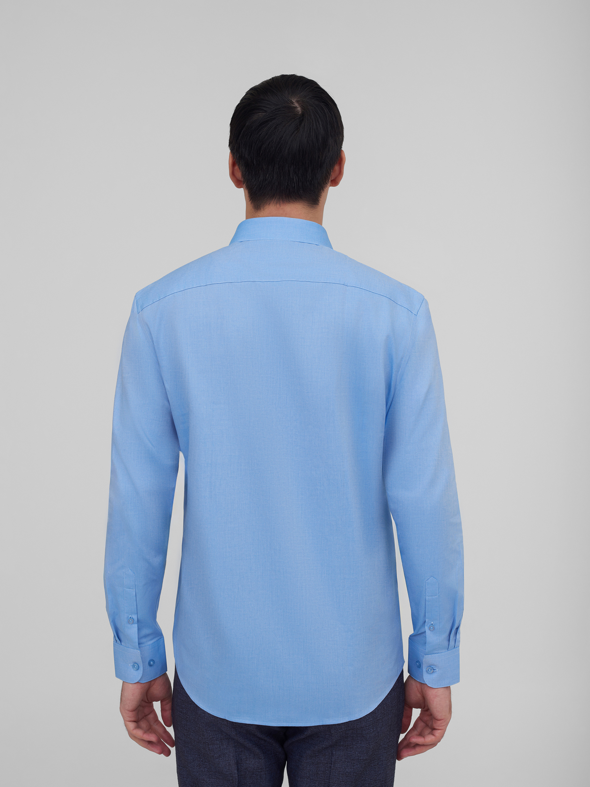 Однотонная хлопковая рубашка Regular Fit