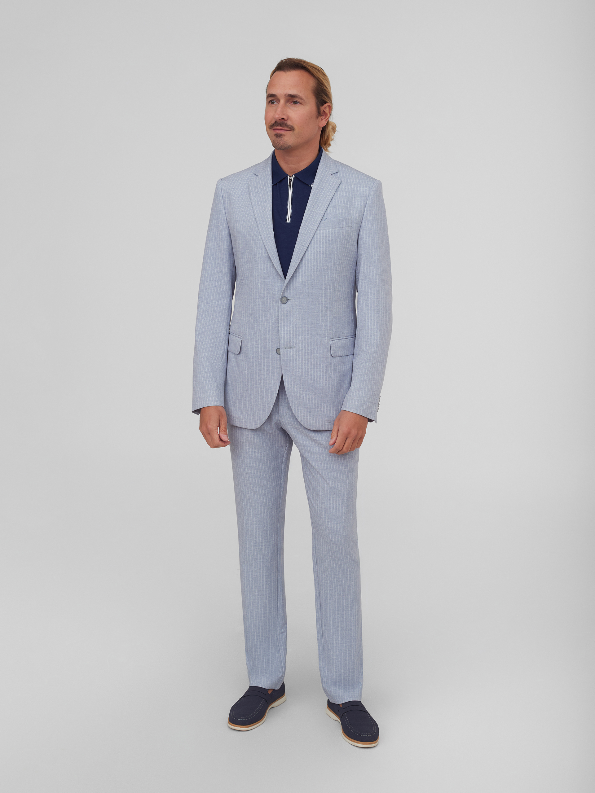 Костюмный пиджак в полоску Slim Fit
