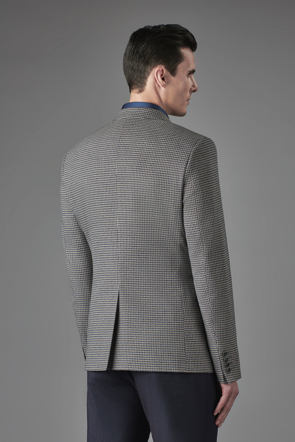 Пиджак из смесовой ткани с микродизайном Super Slim Fit