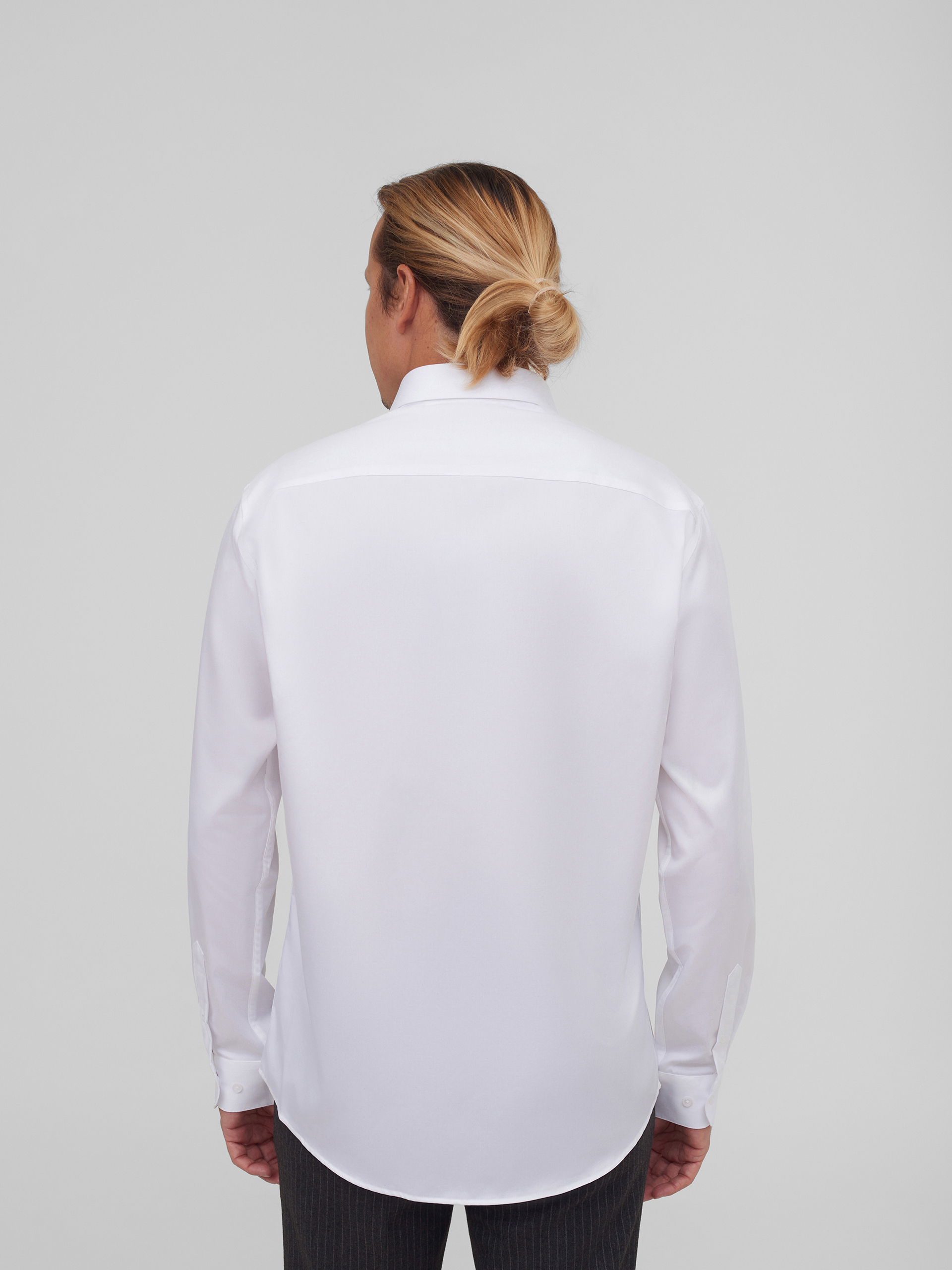 Однотонная хлопковая рубашка Regular Fit