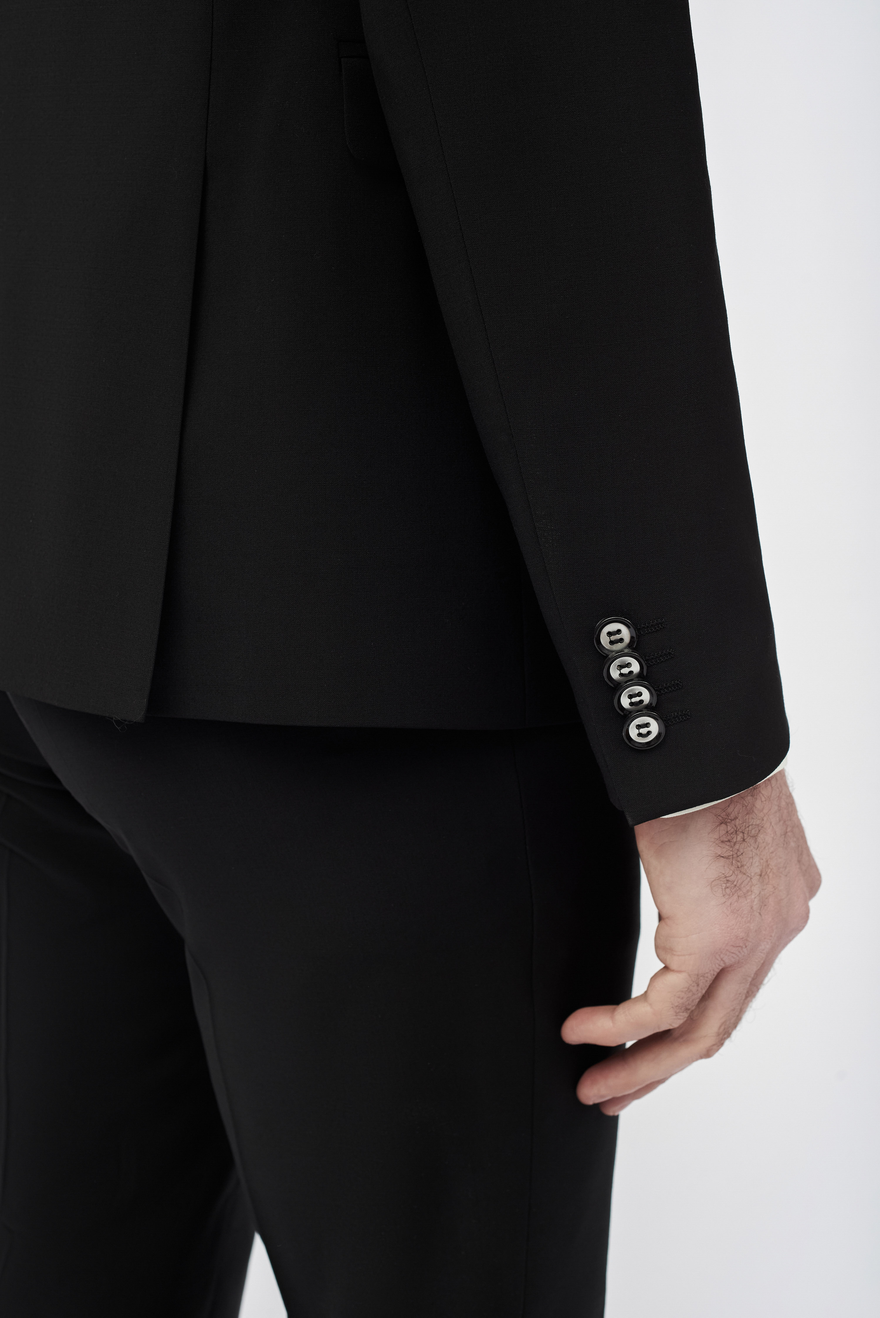 Классический чёрный пиджак Super Slim Fit