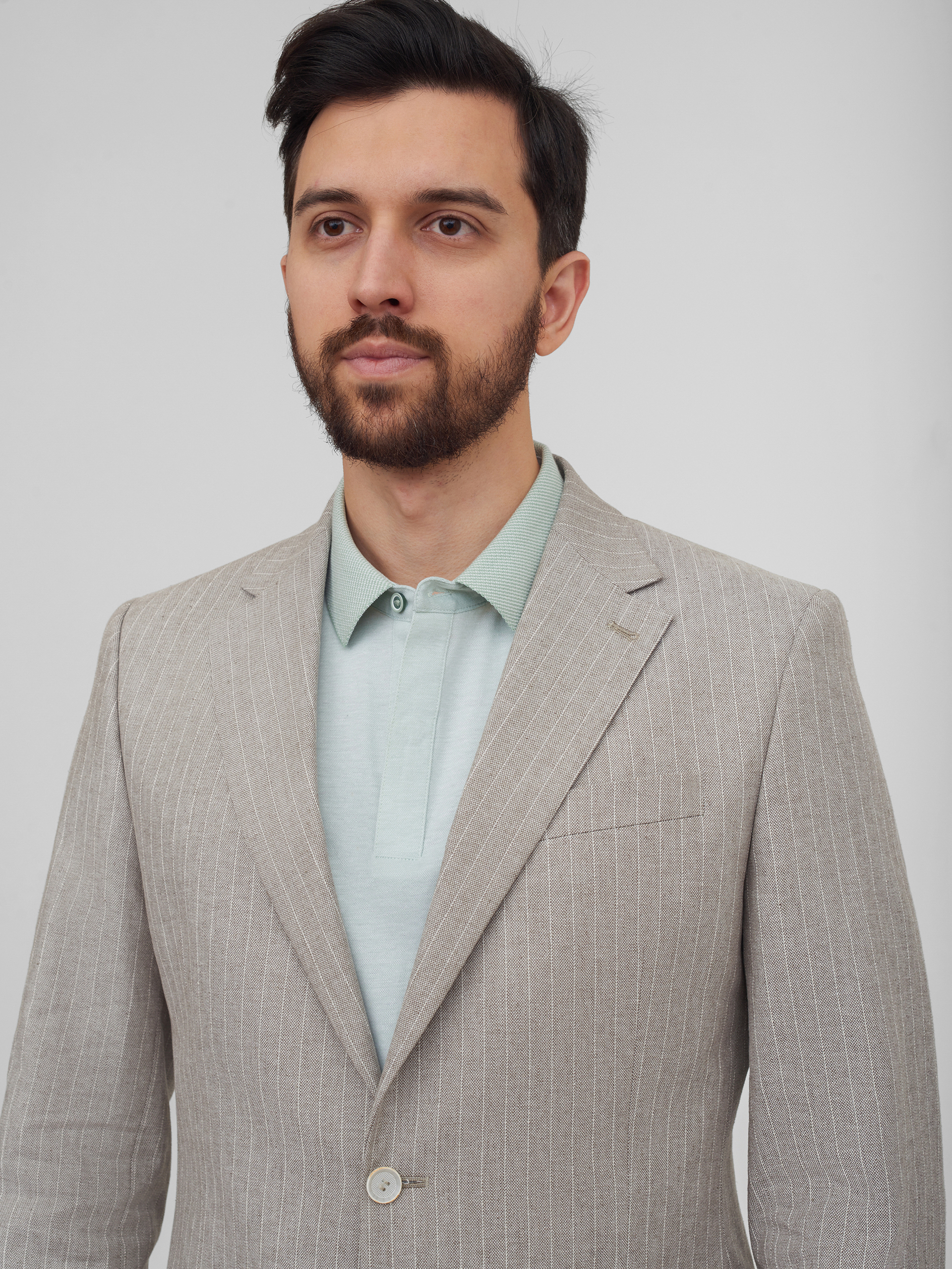 Костюмный пиджак в полоску Slim Fit