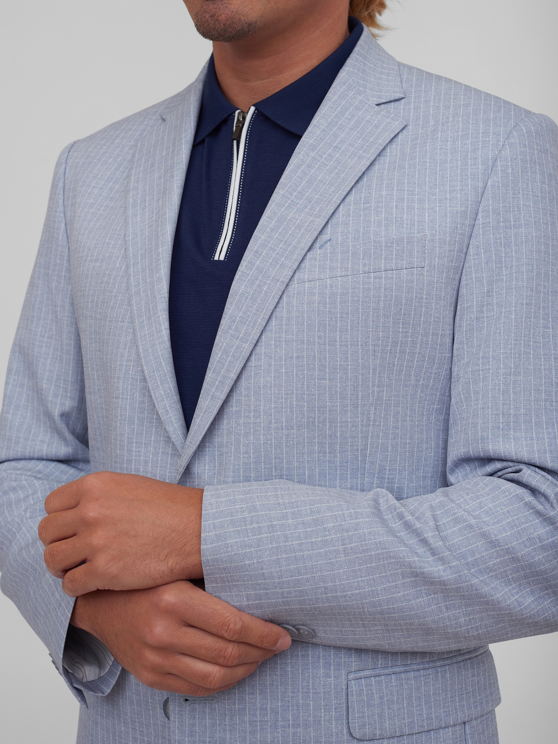 Костюмный пиджак в полоску Slim Fit
