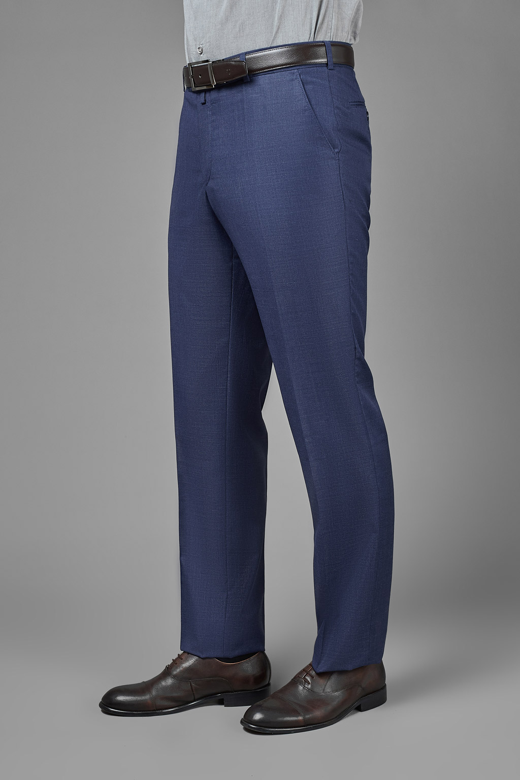 Классические синие брюки из итальянской ткани Reda Regular Fit