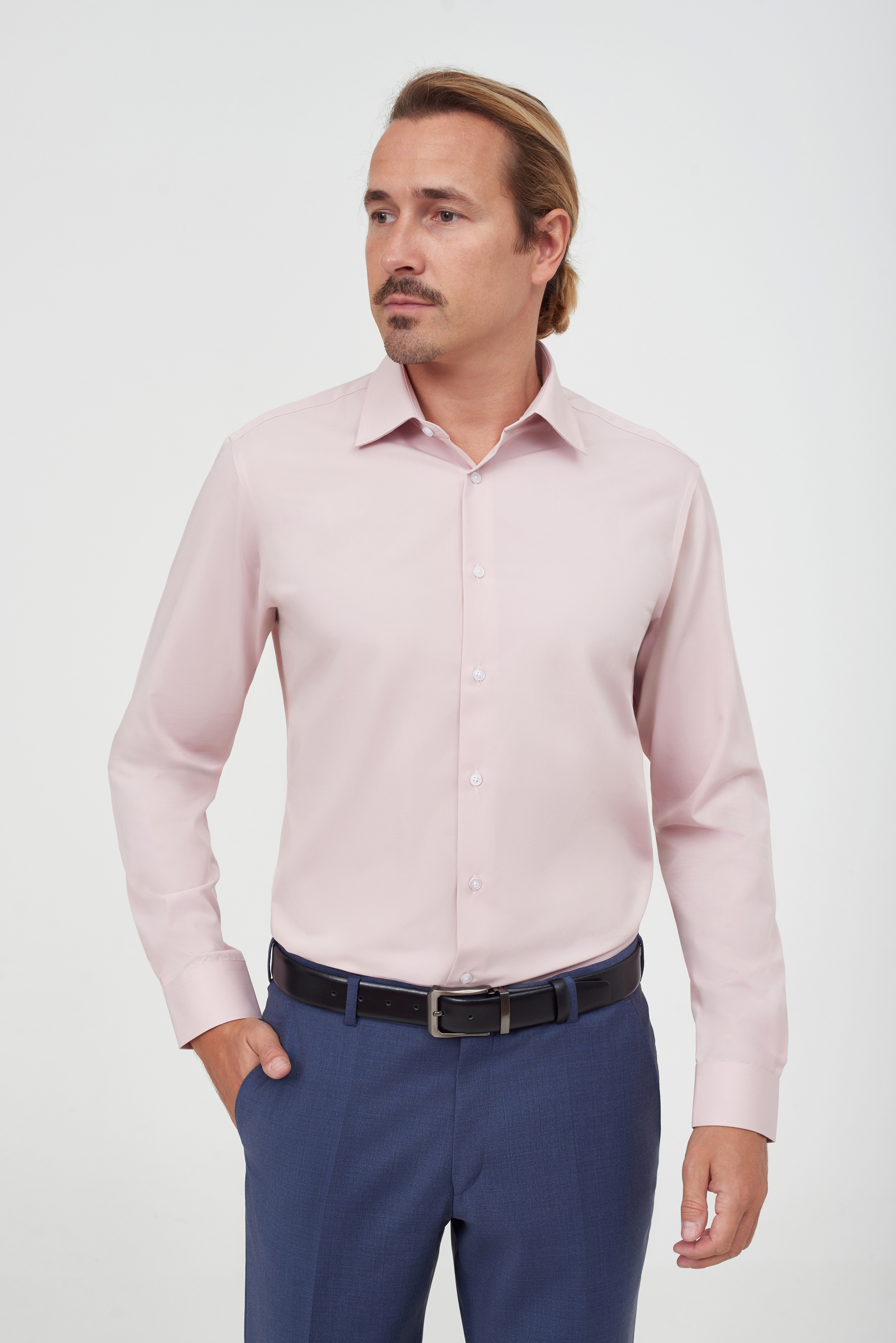 Рубашка с содержанием бамбукового волокна Slim Fit