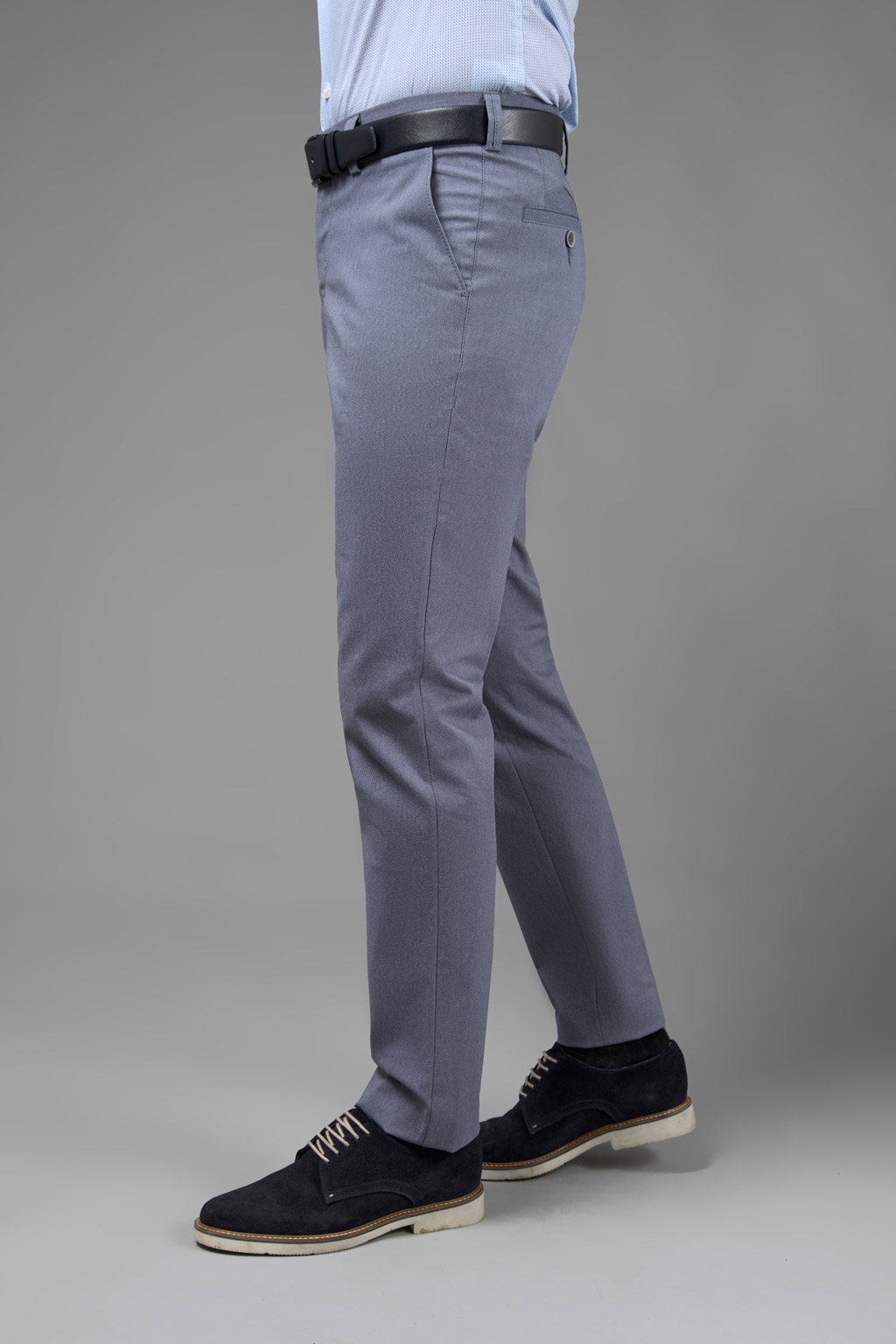 Серые брюки из эластичной ткани Super Slim Fit