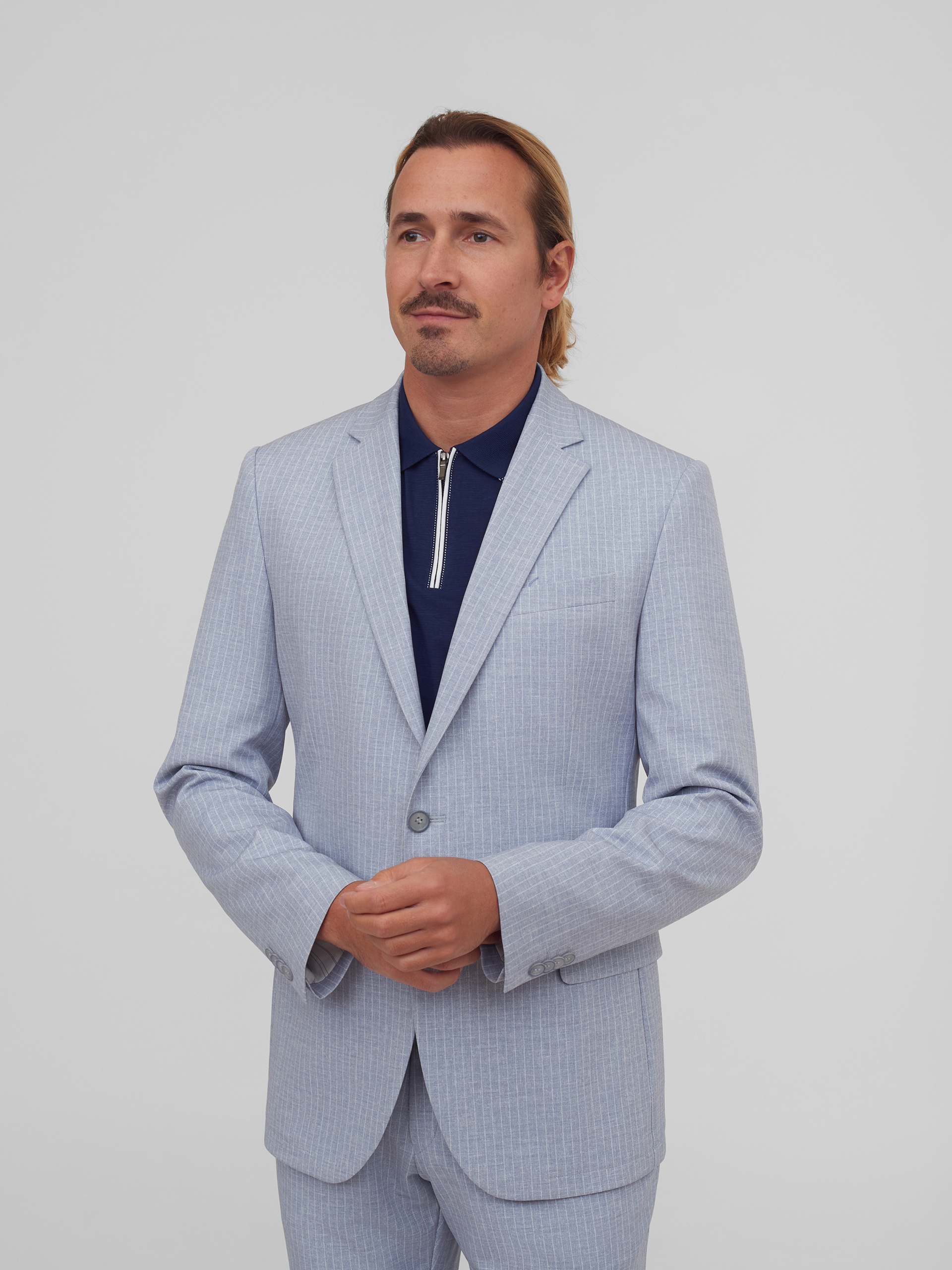Костюмный пиджак в полоску Slim Fit
