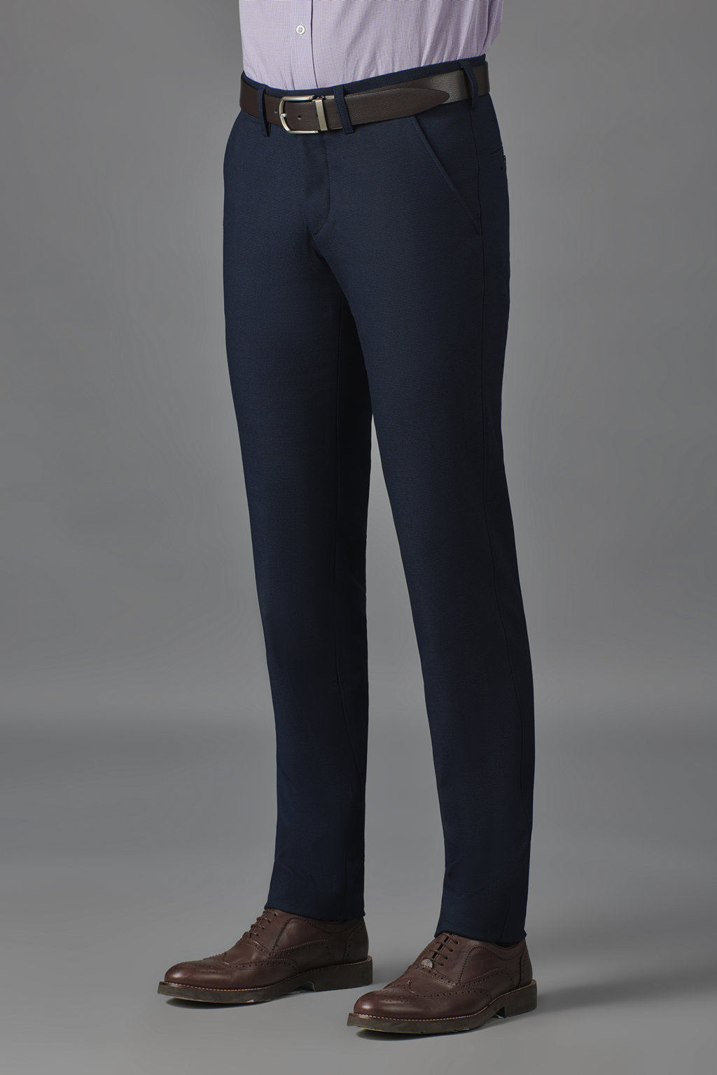 Классические темно-синие брюки Slim Fit