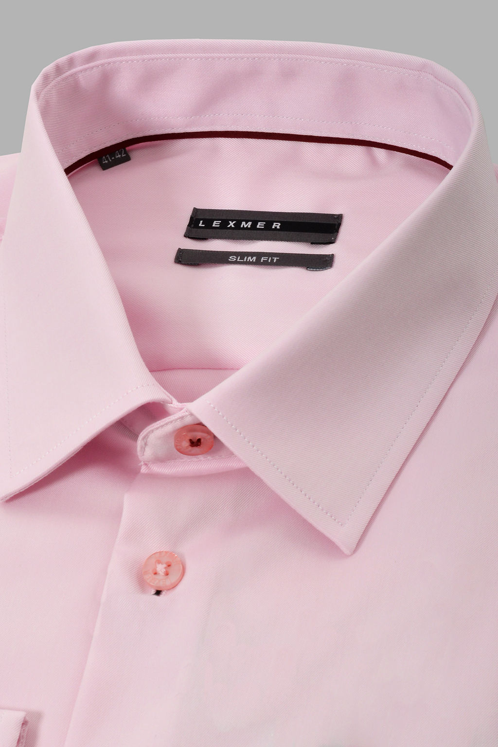Розовая классическая рубашка Slim Fit
