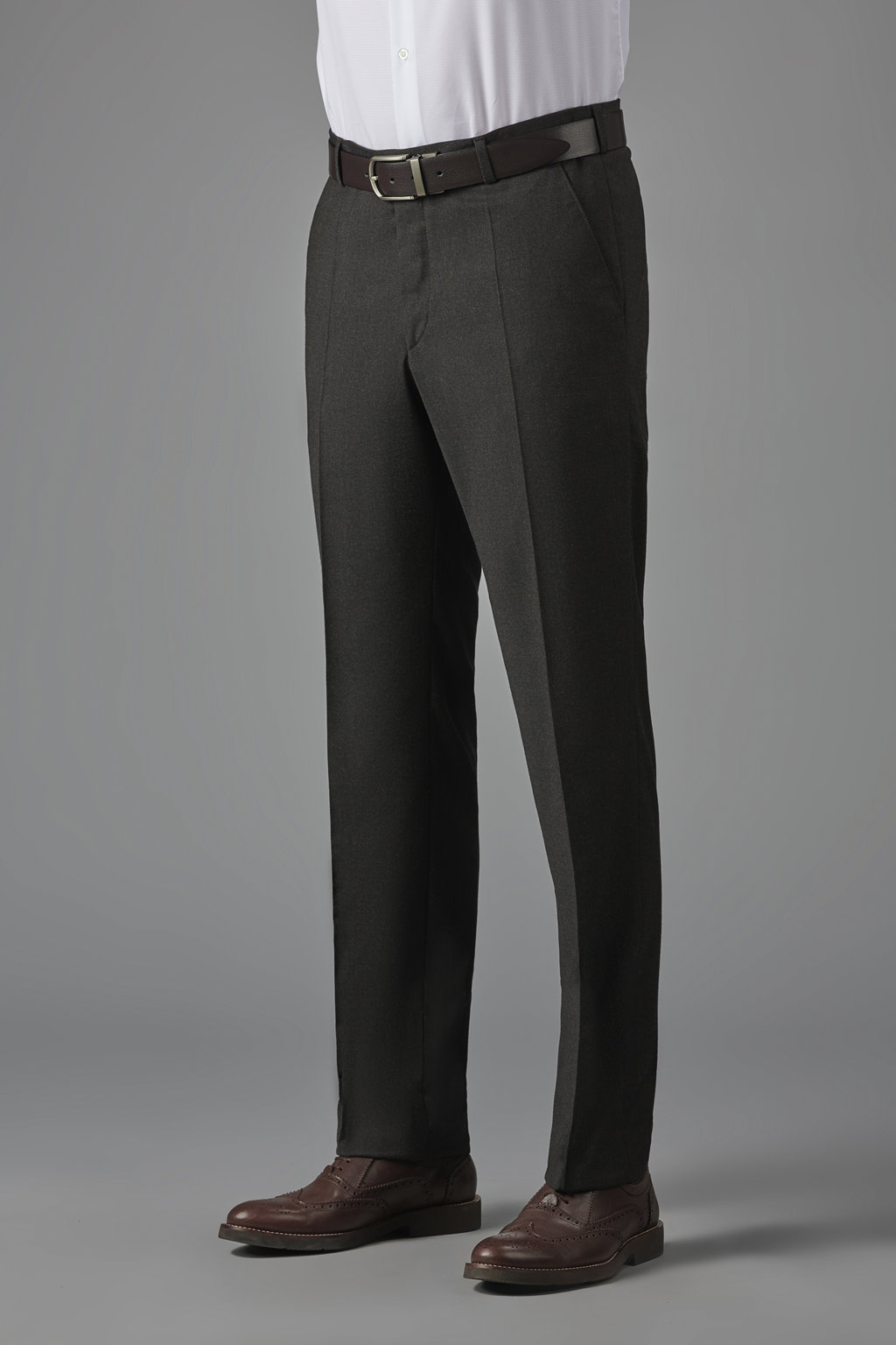 Классические брюки из шерстяной ткани Slim Fit