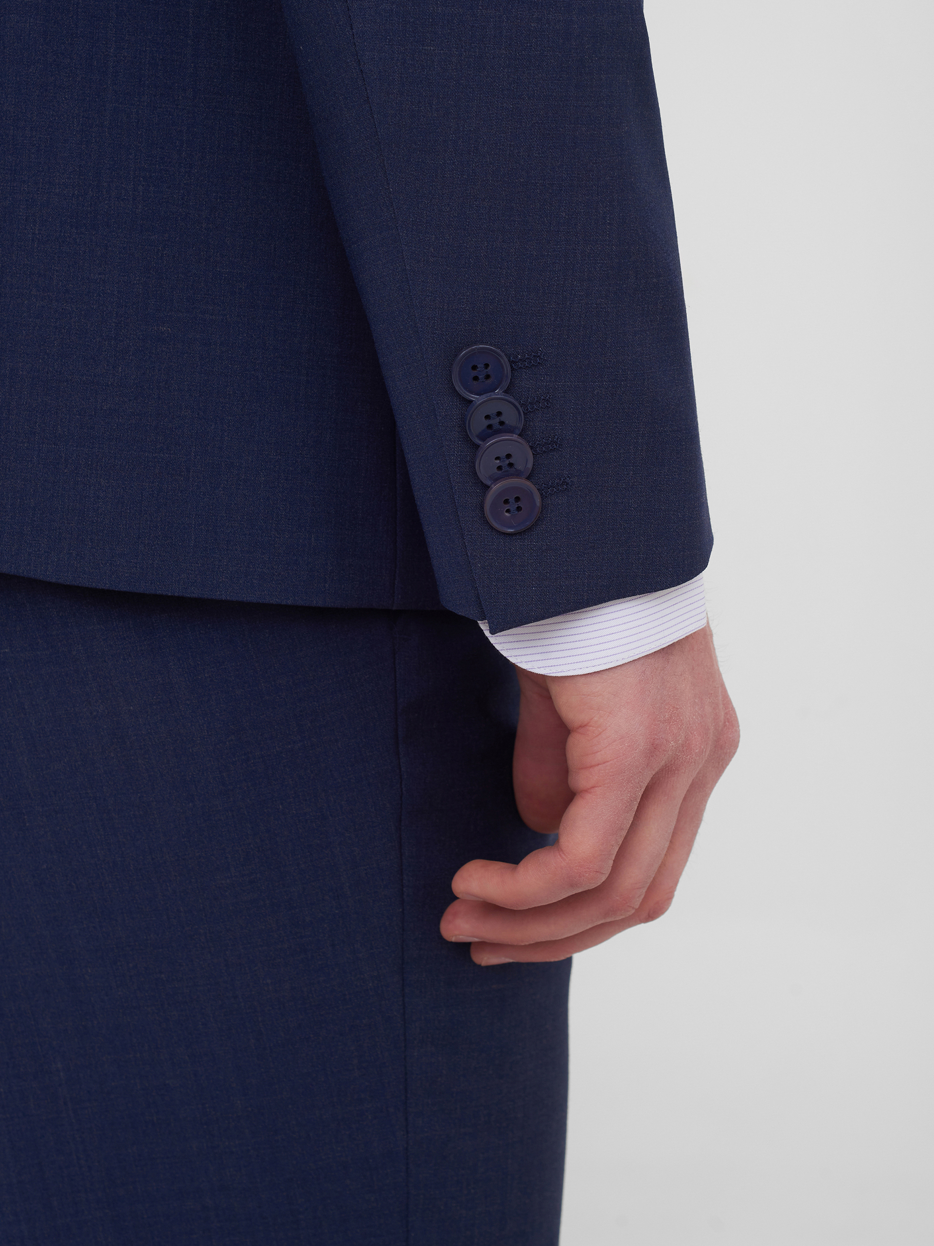 Синий костюмный пиджак Slim Fit