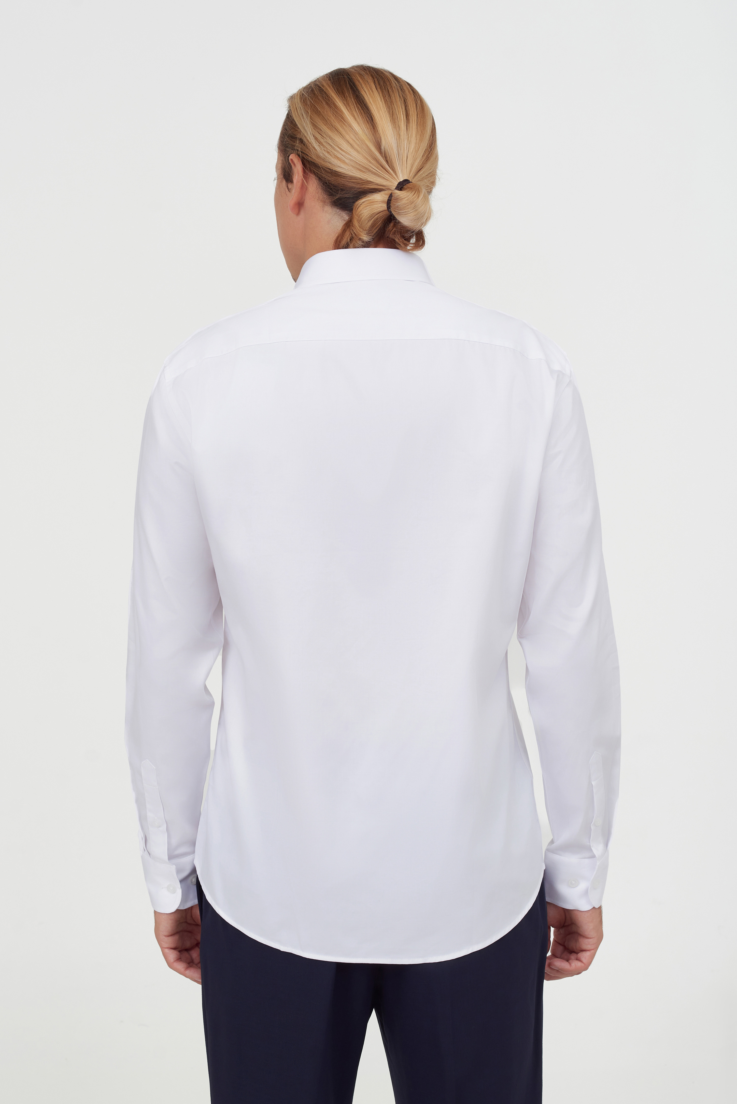 Однотонная хлопковая рубашка Regular Fit