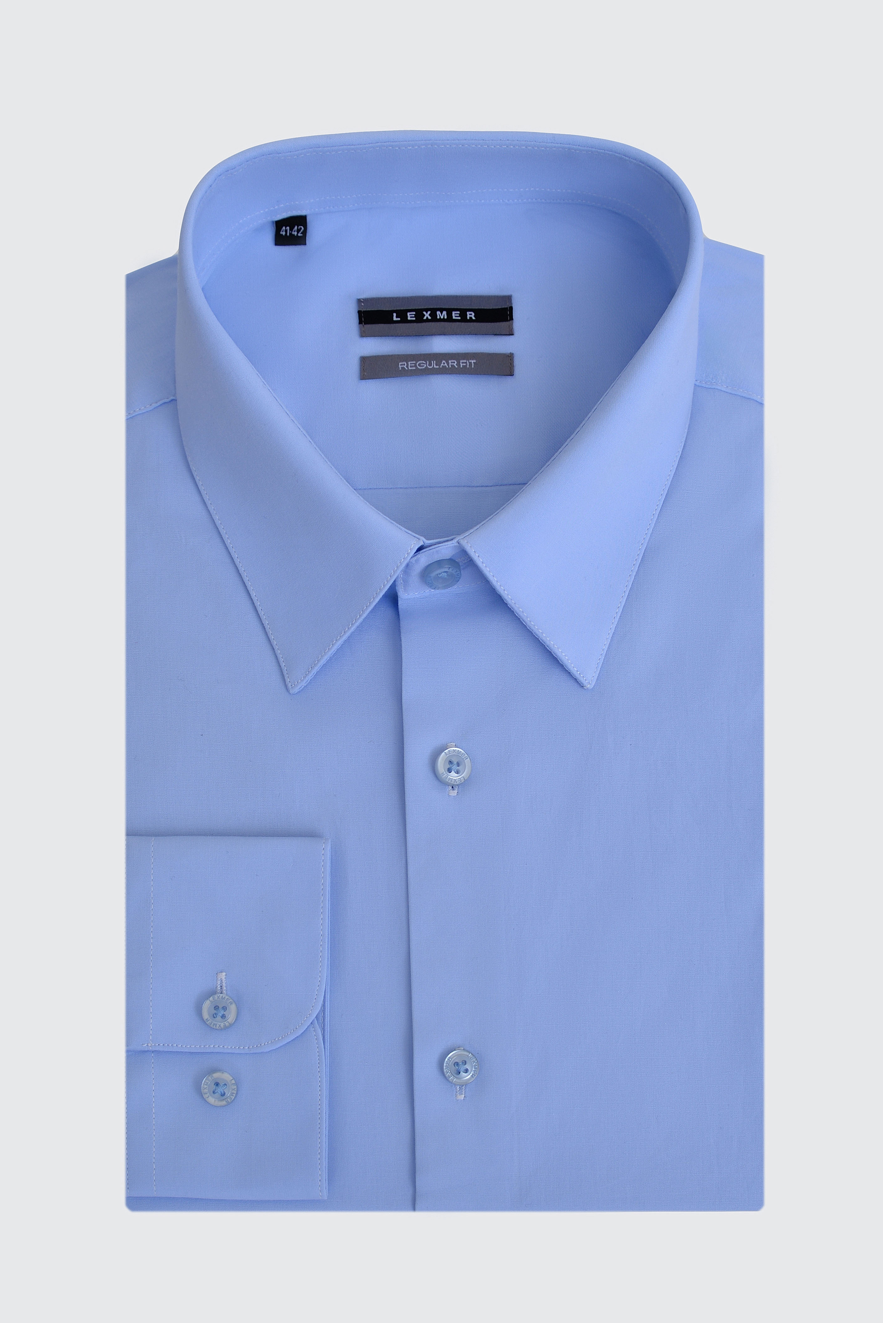 Однотонная рубашка Regular Fit