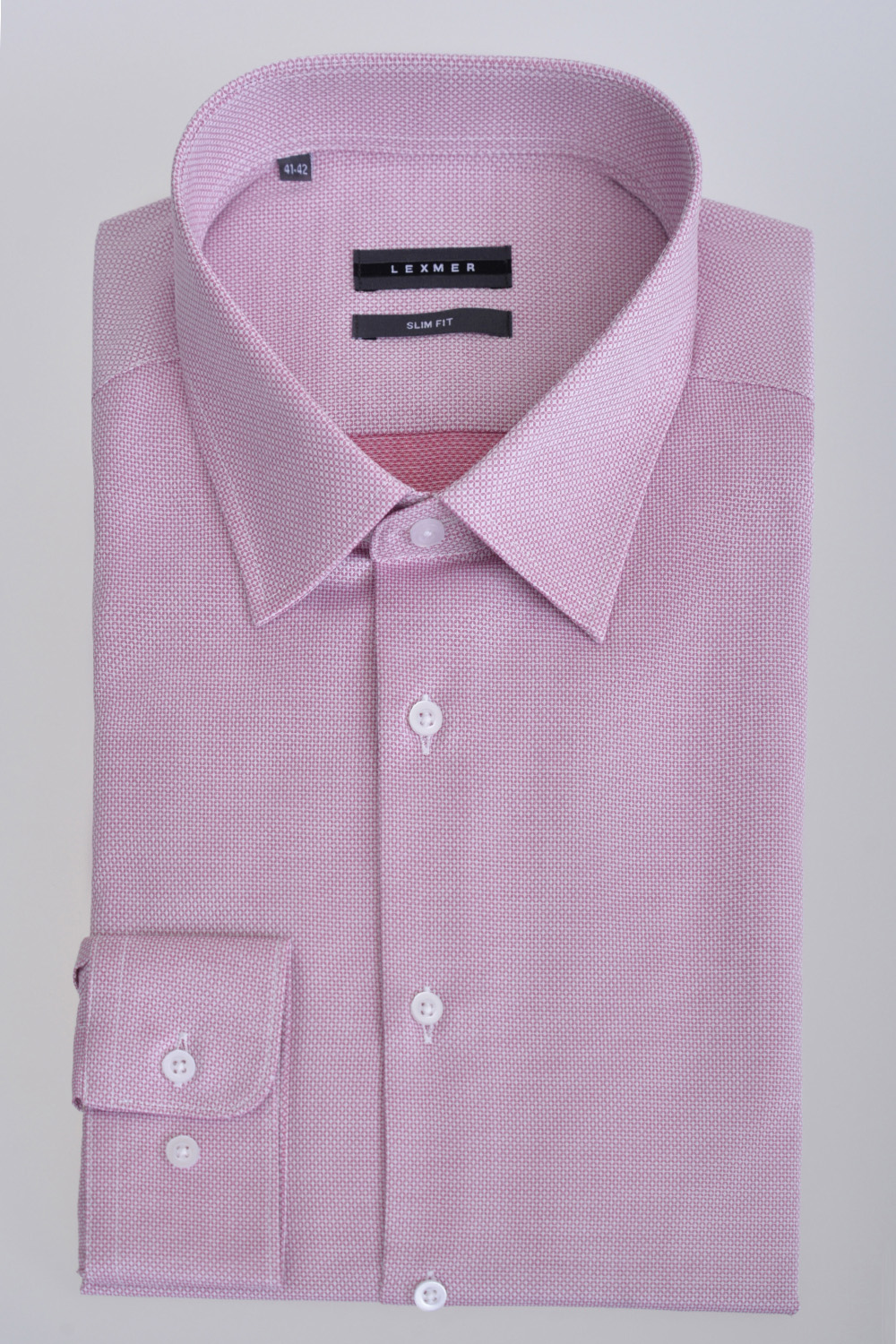 Рубашка с мелким узором Slim Fit