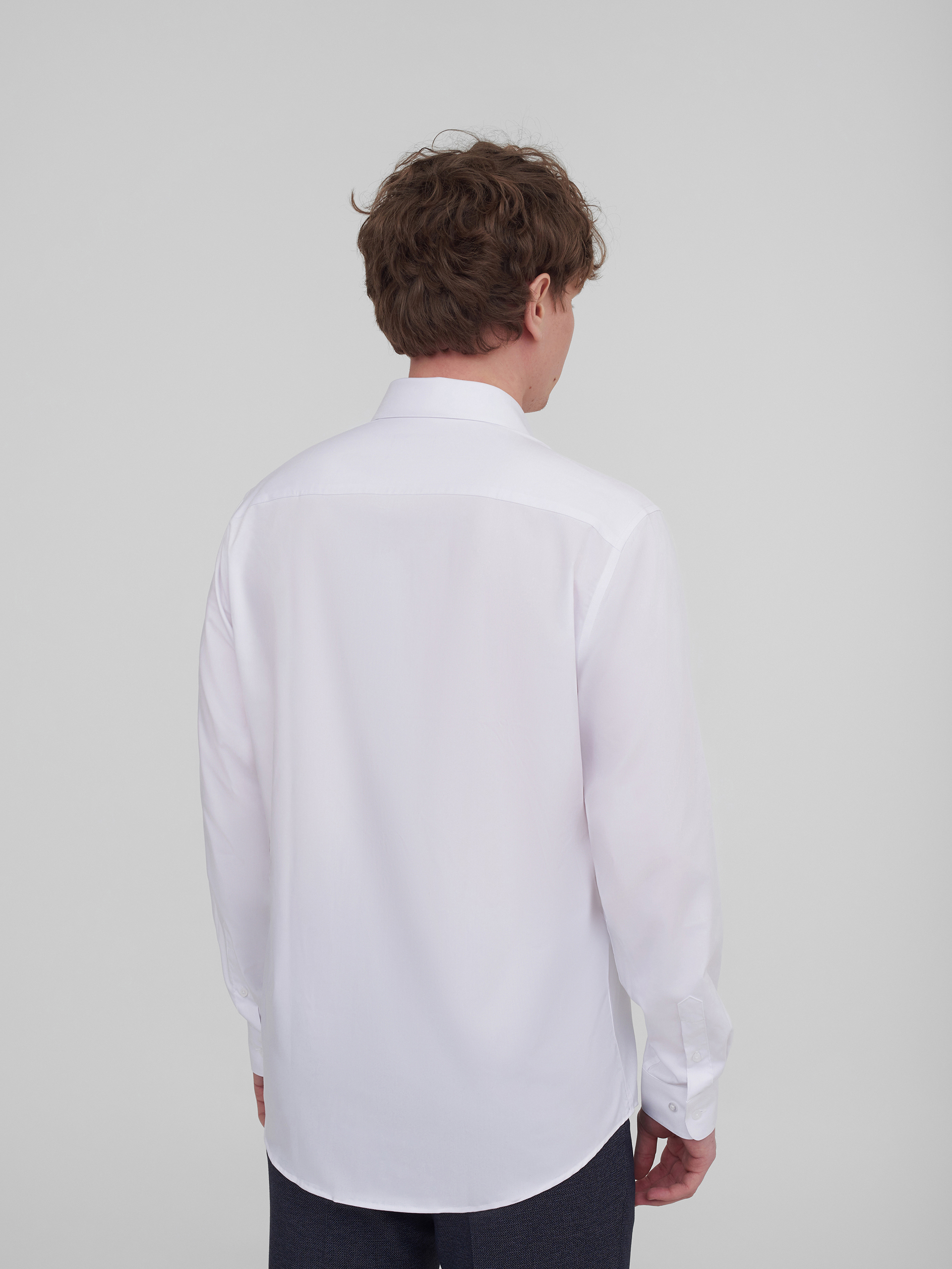 Однотонная рубашка Slim Fit