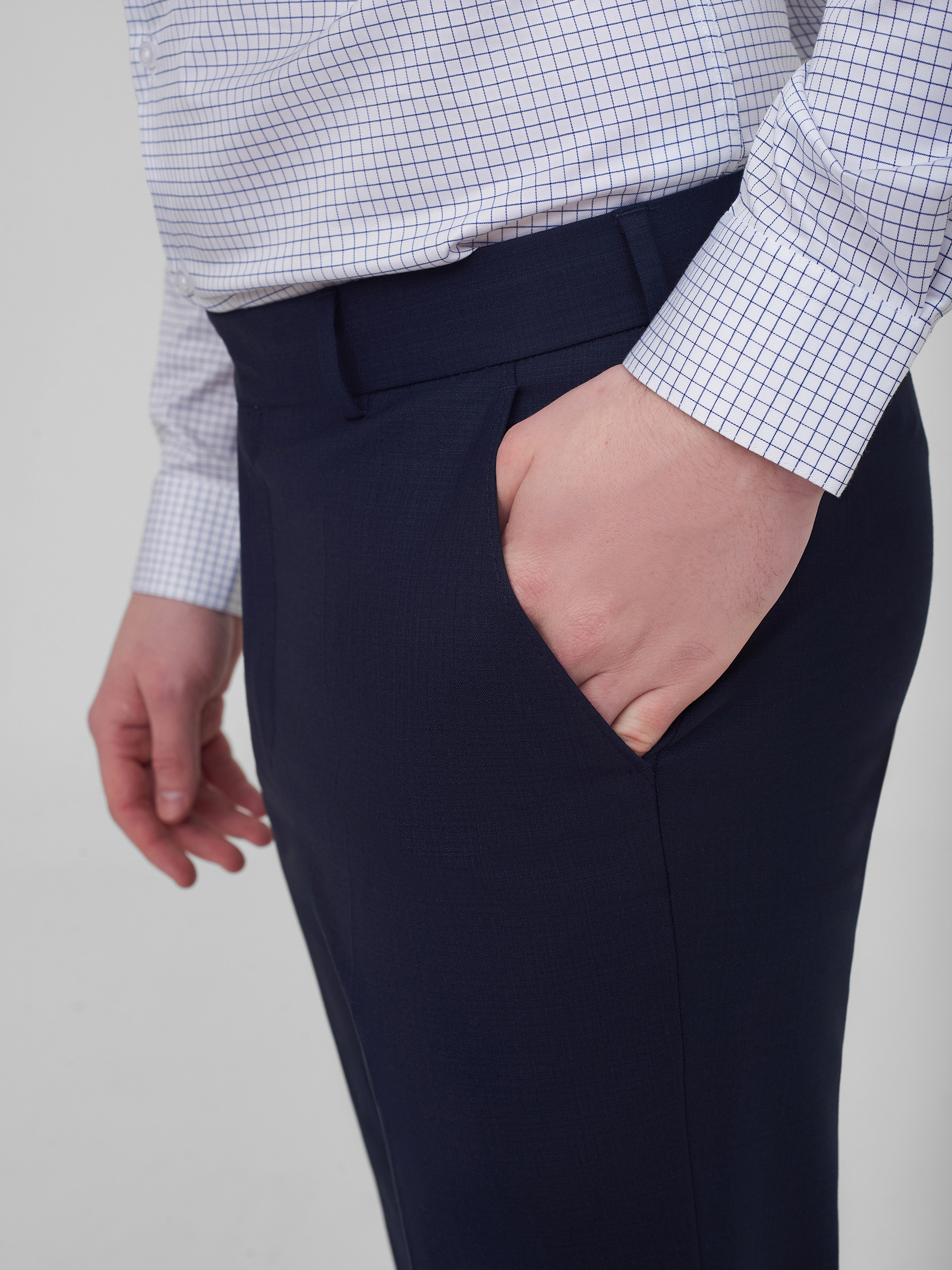 Костюмные брюки из шерстяной ткани Regular Fit
