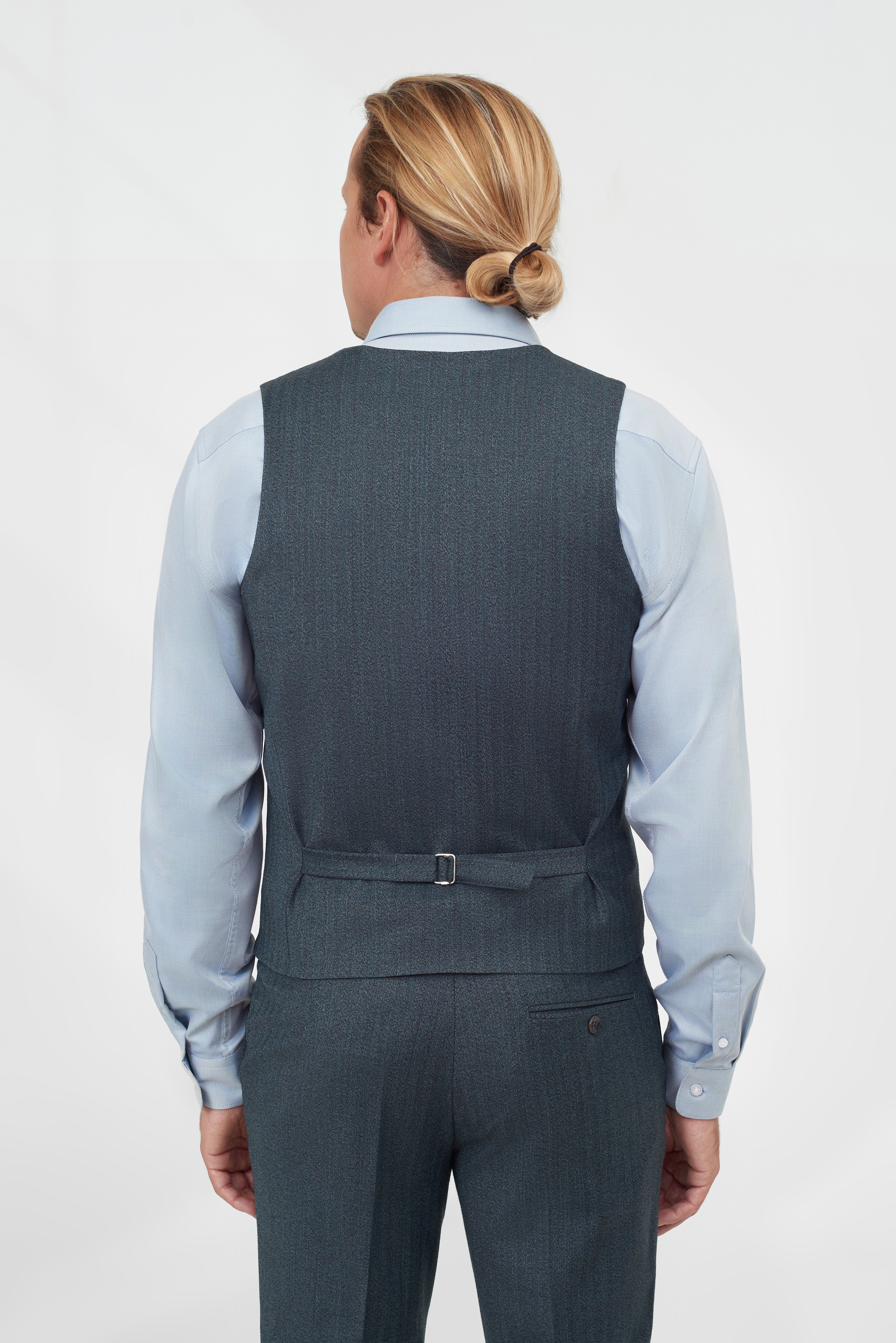 Костюмный жилет из шерстяной ткани Super Slim Fit
