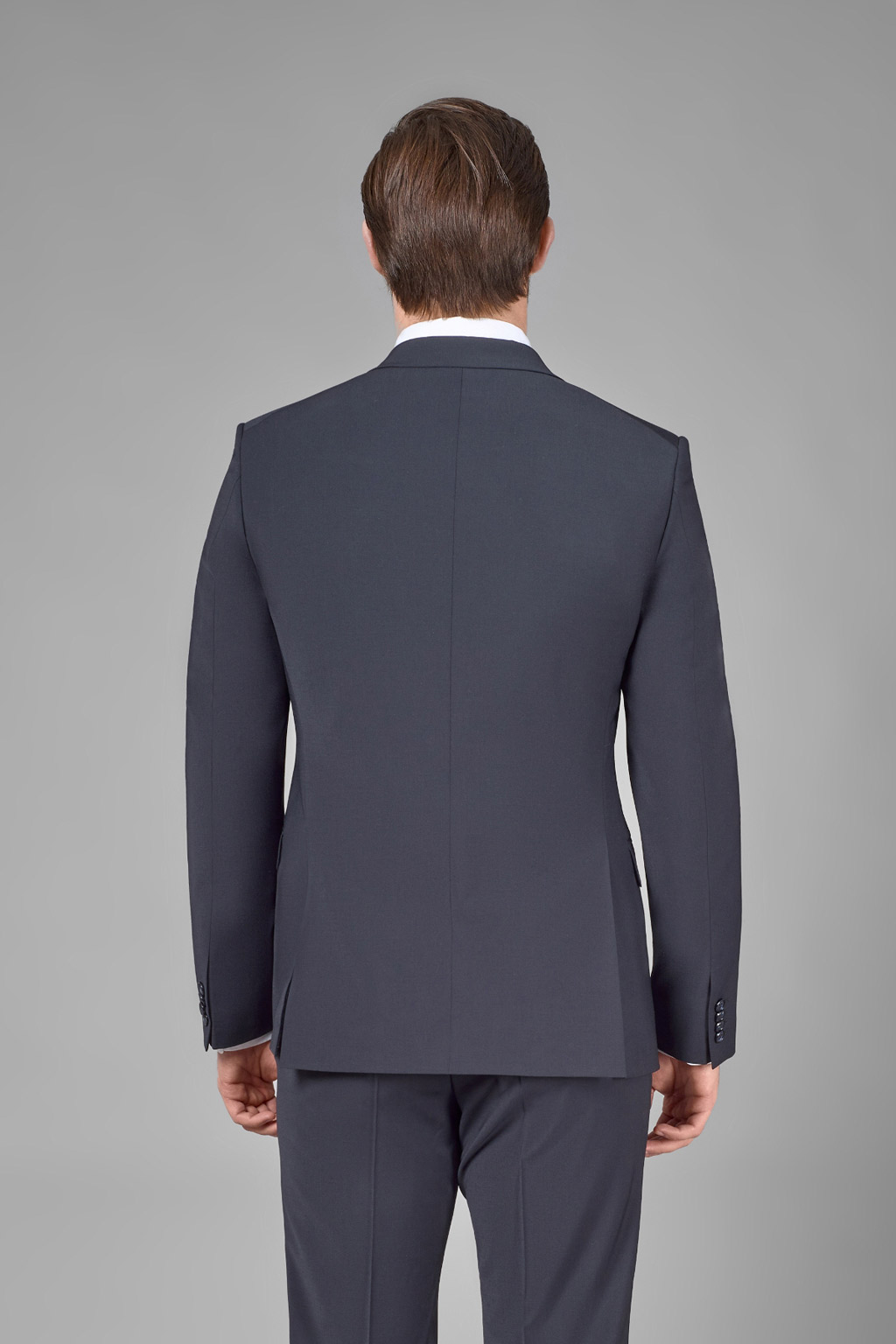 Костюмный пиджак из гладкой шерстяной ткани Regular Fit