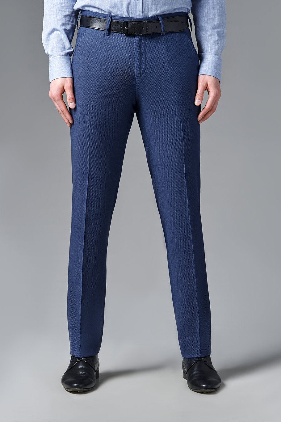 Синие брюки из поливискозной ткани Super Slim Fit