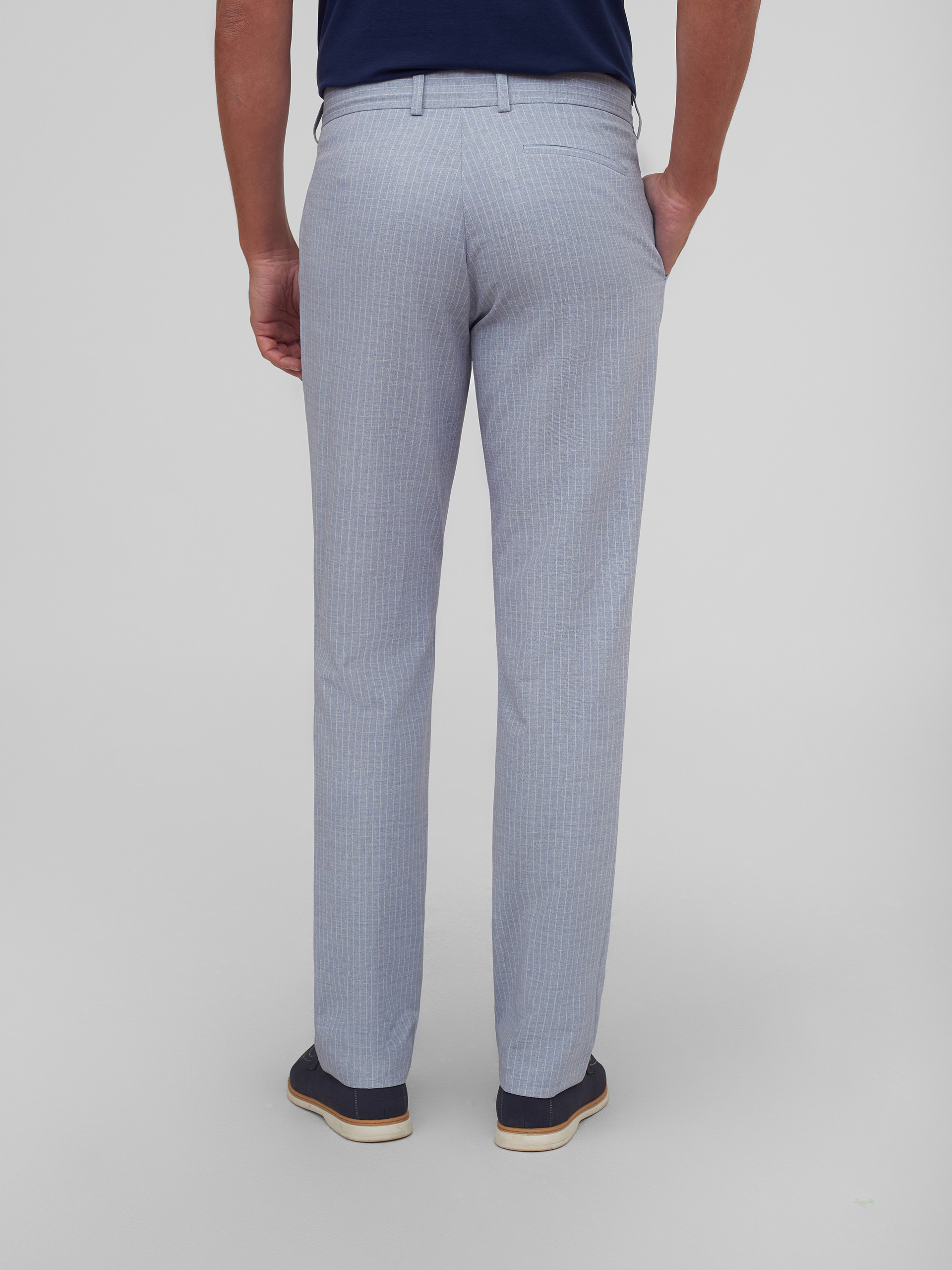 Костюмные брюки в полоску Slim Fit
