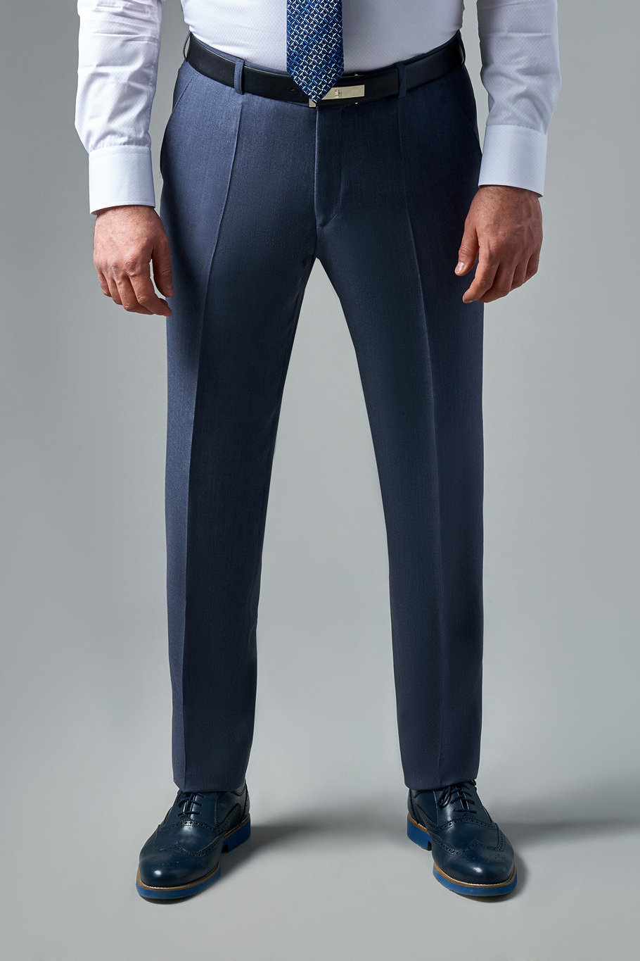 Серые классические брюки Regular Fit