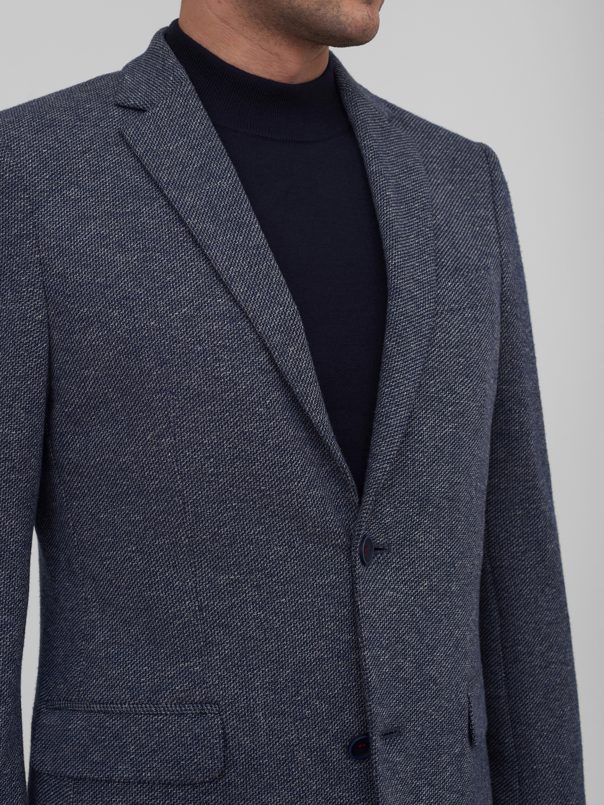 Пиджак из фактурной ткани Slim Fit