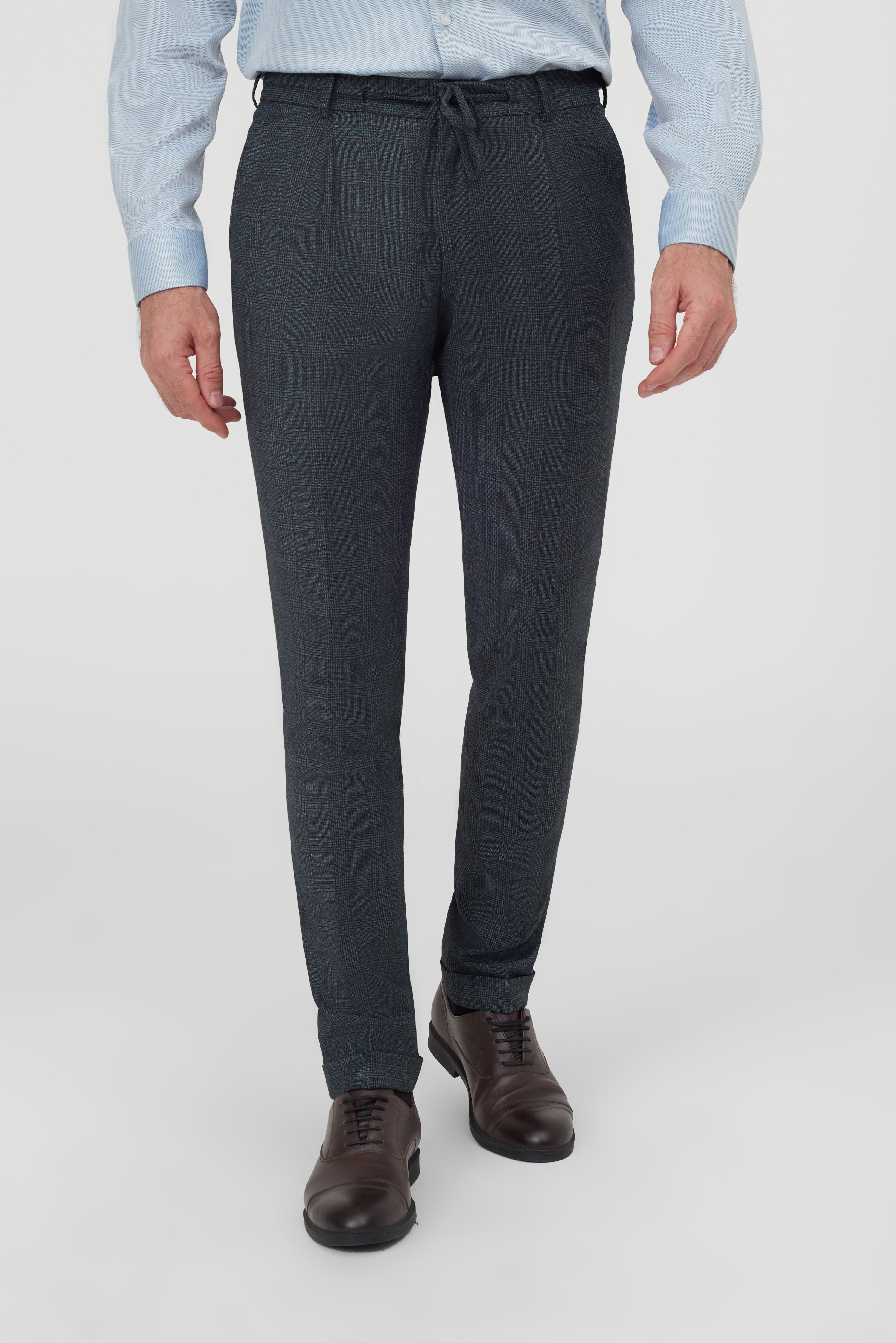 Костюмные брюки в клетку Super Slim Fit