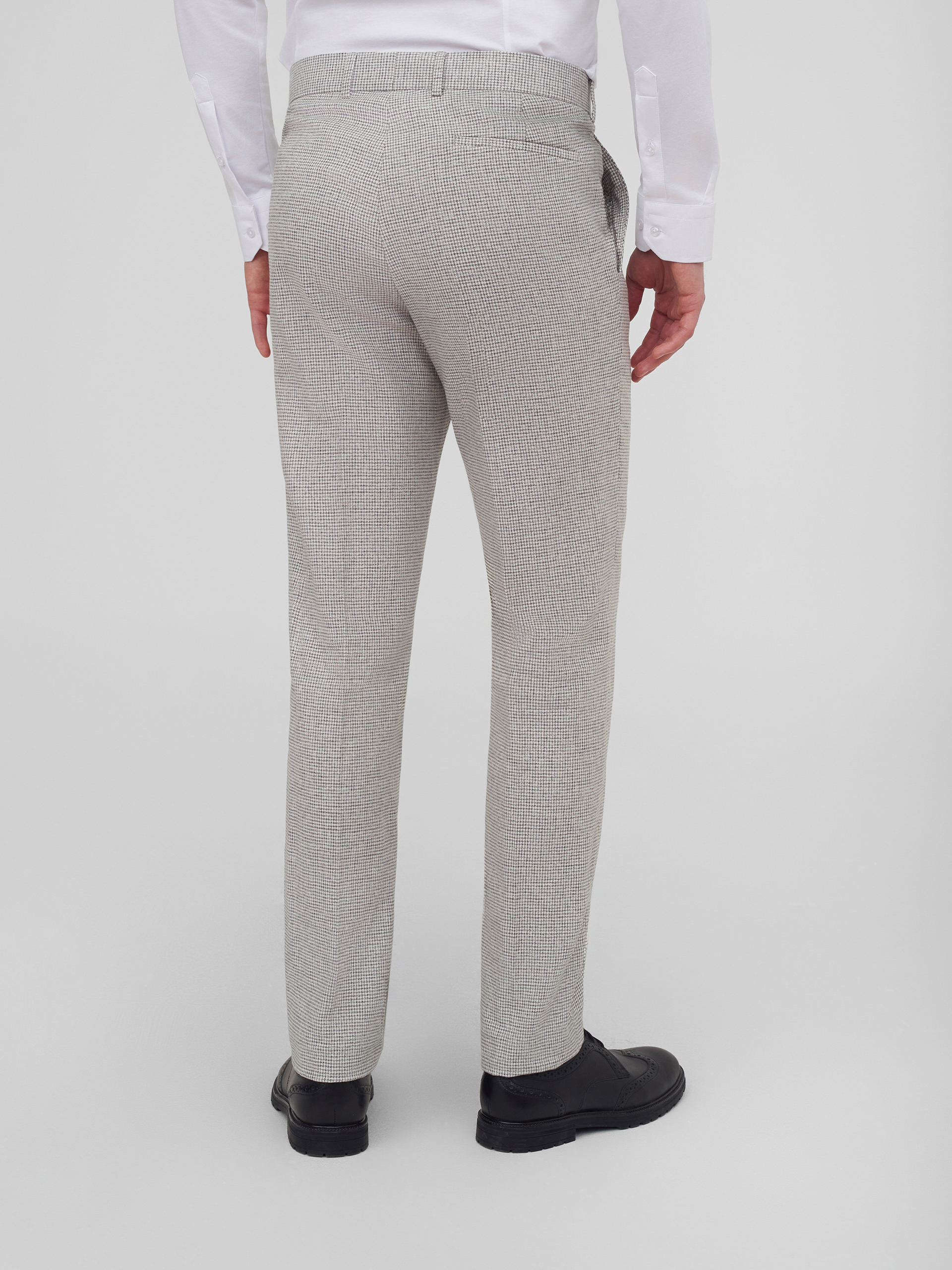 Костюмные брюки из хлопковой ткани Slim Fit