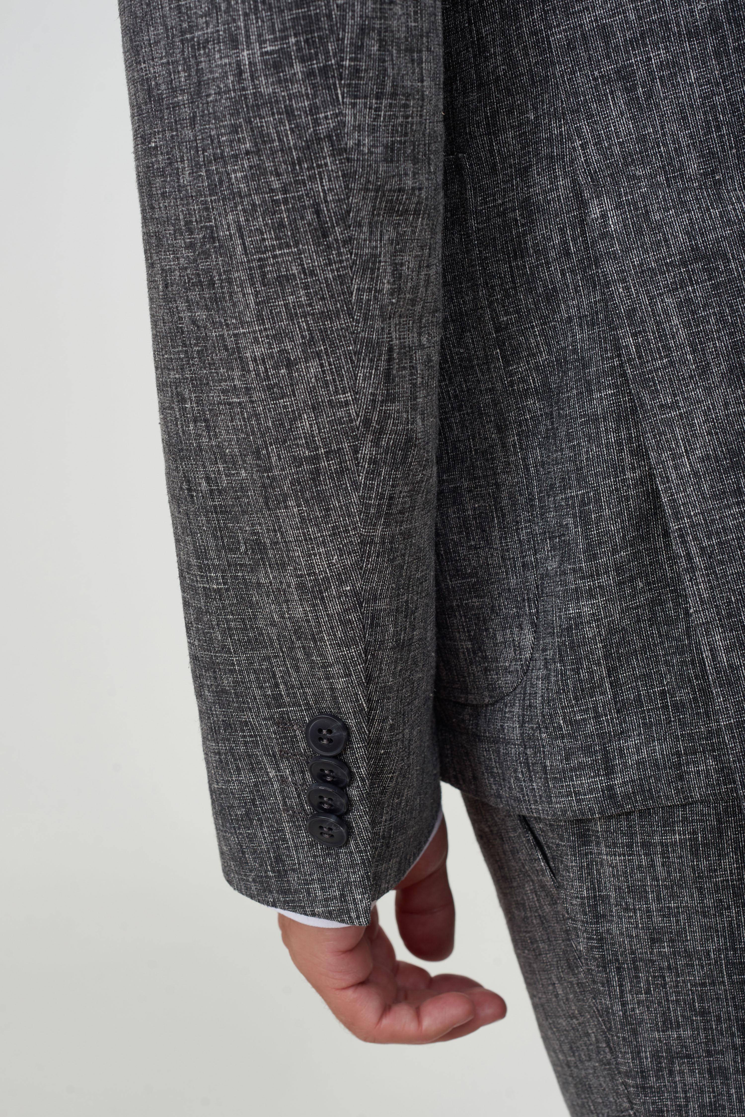 Костюмный пиджак из льняной ткани Slim Fit