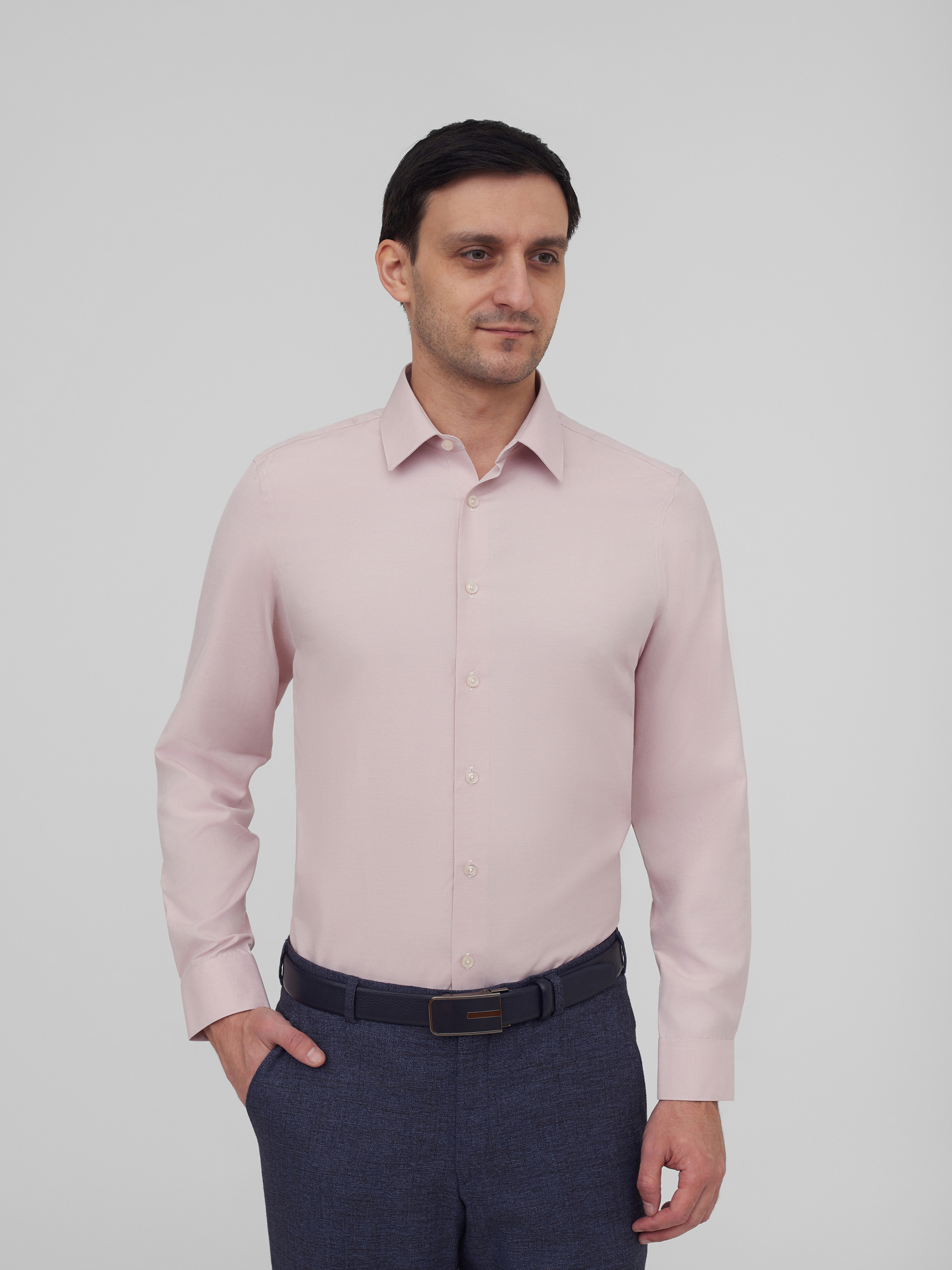 Рубашка с классическим воротником Slim Fit