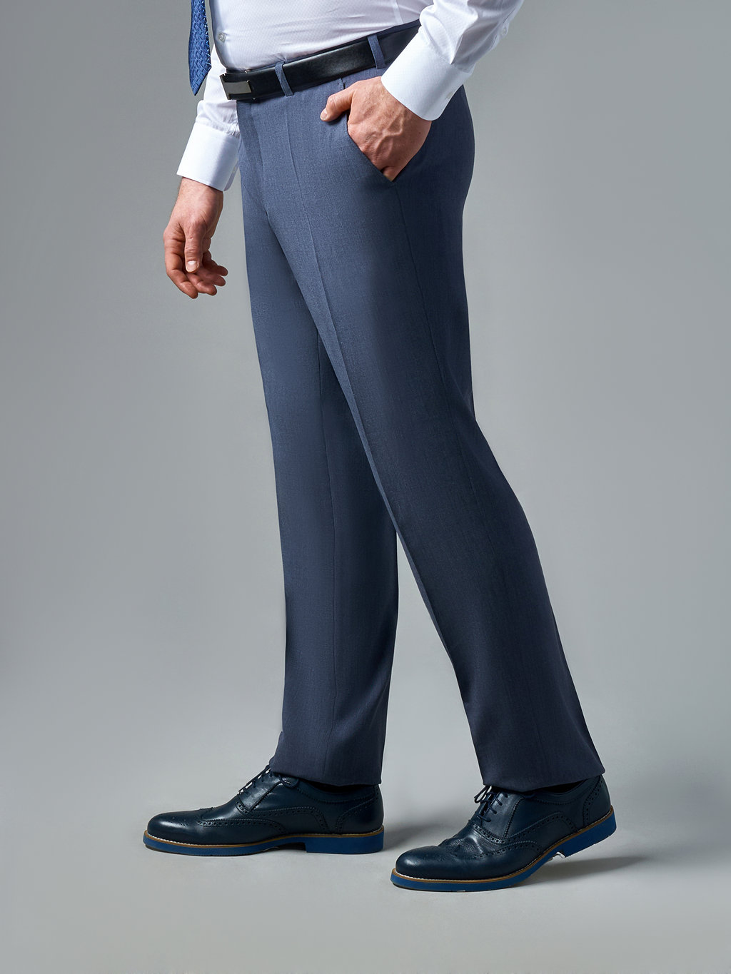 Серые классические брюки Regular Fit