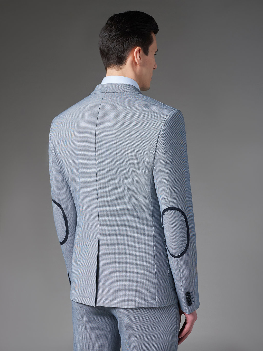 Костюмный пиджак из смесовой ткани  с узором Гусиная лапка Super Slim Fit