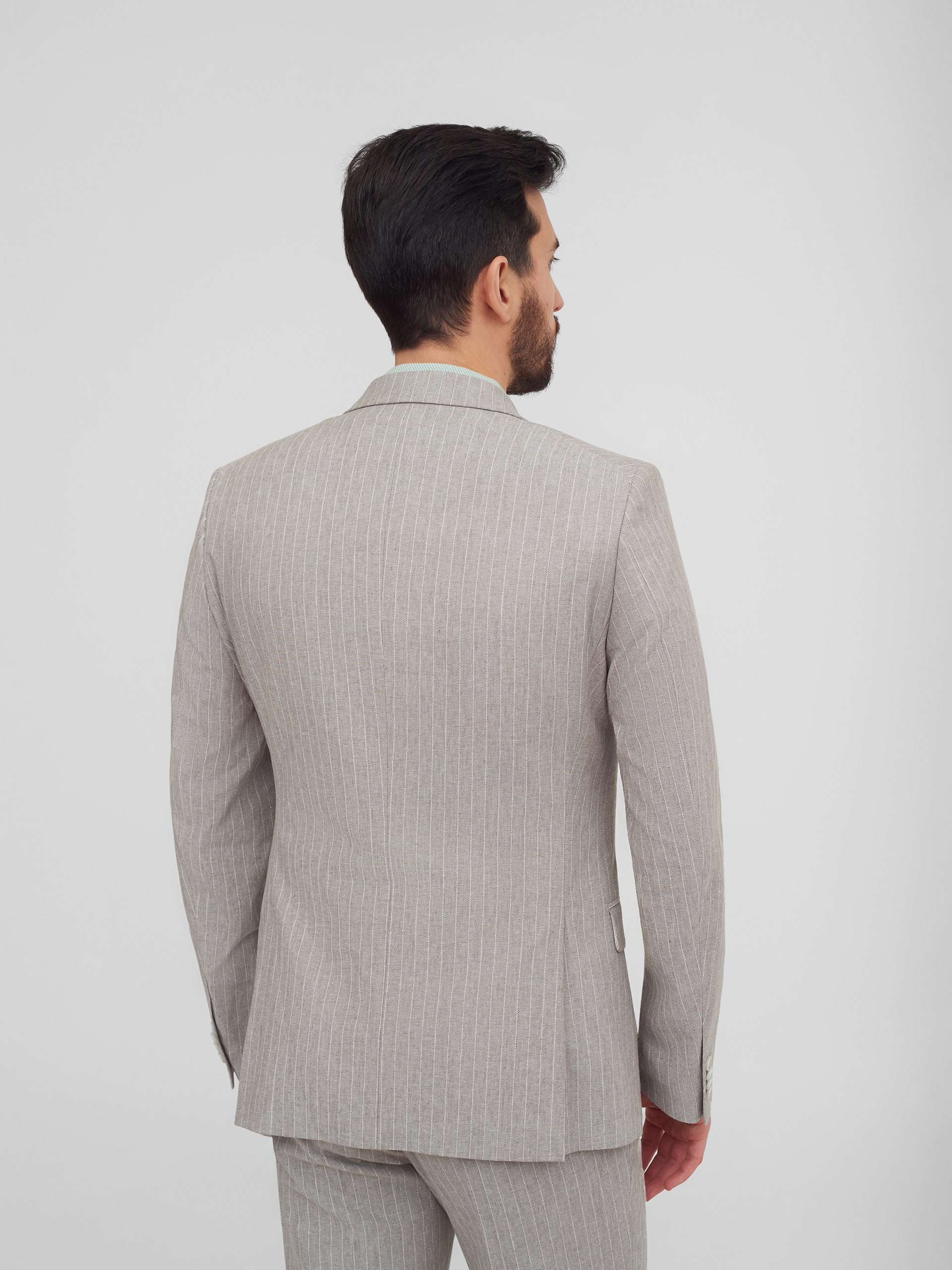 Костюмный пиджак в полоску Slim Fit