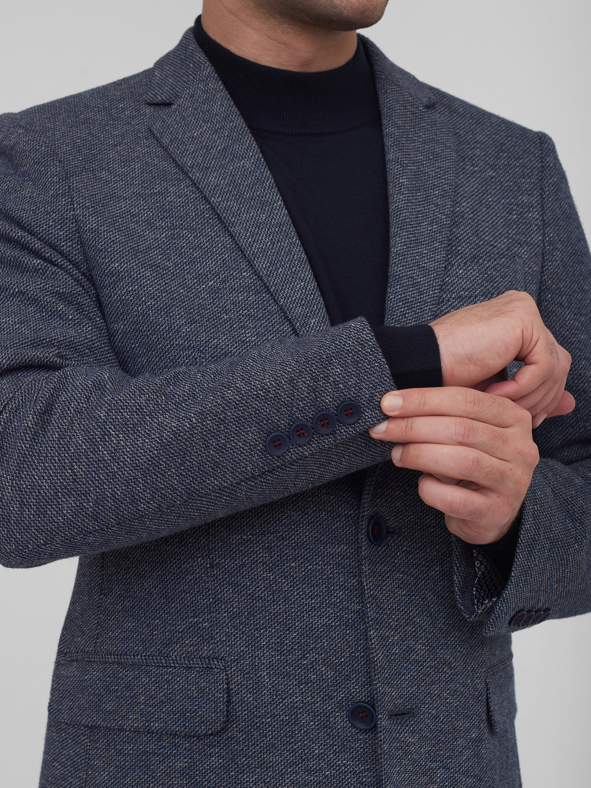 Пиджак из фактурной ткани Slim Fit
