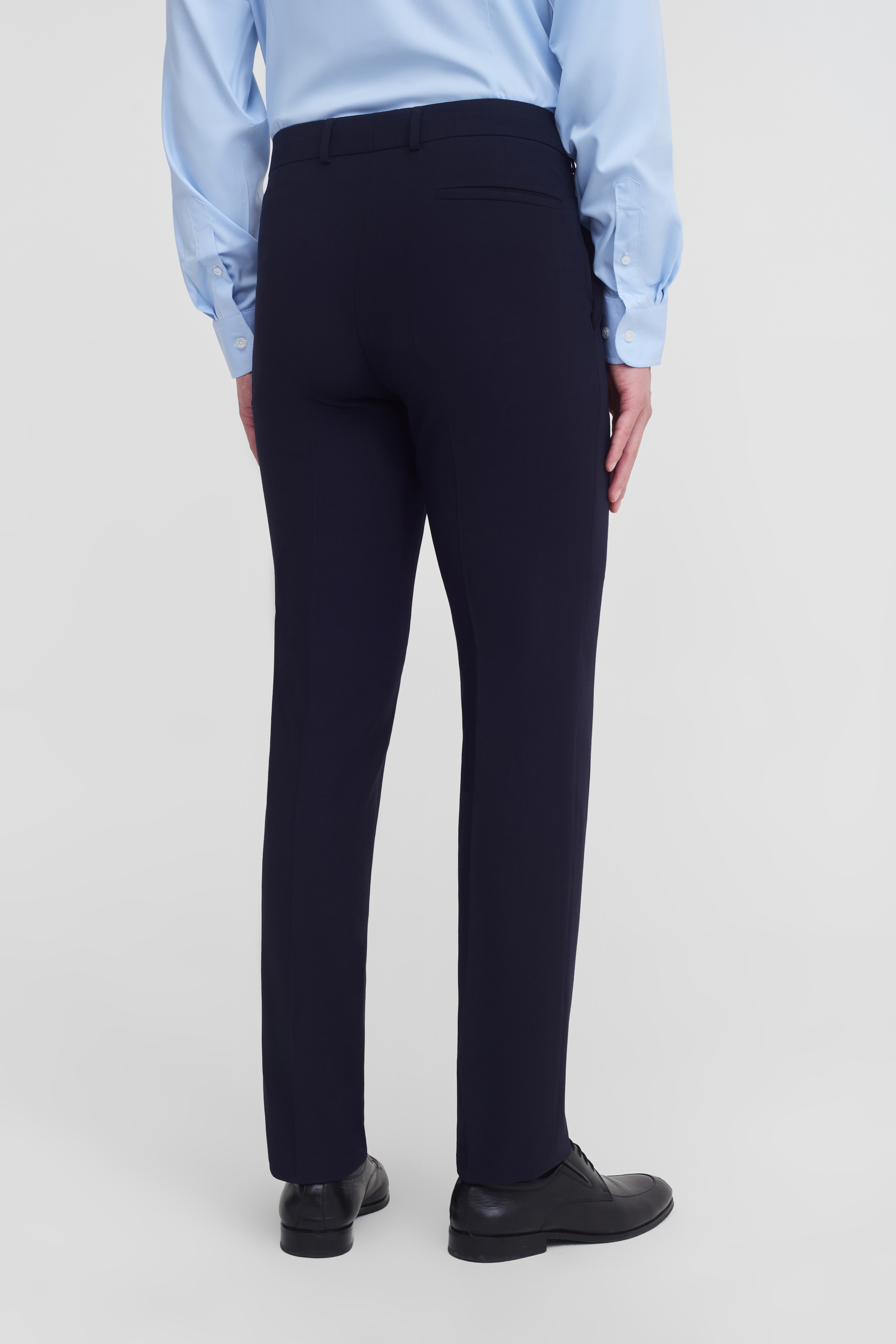 Тёмно-синие костюмные брюки Slim Fit