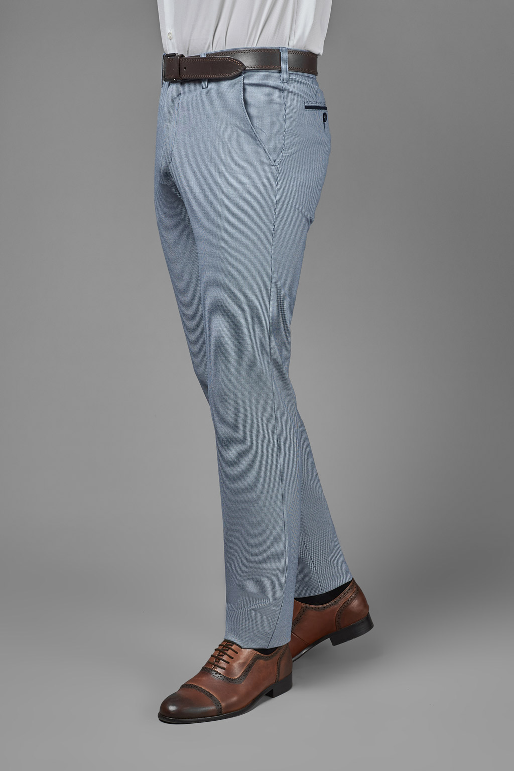 Костюмные брюки с микродизайном Super Slim Fit