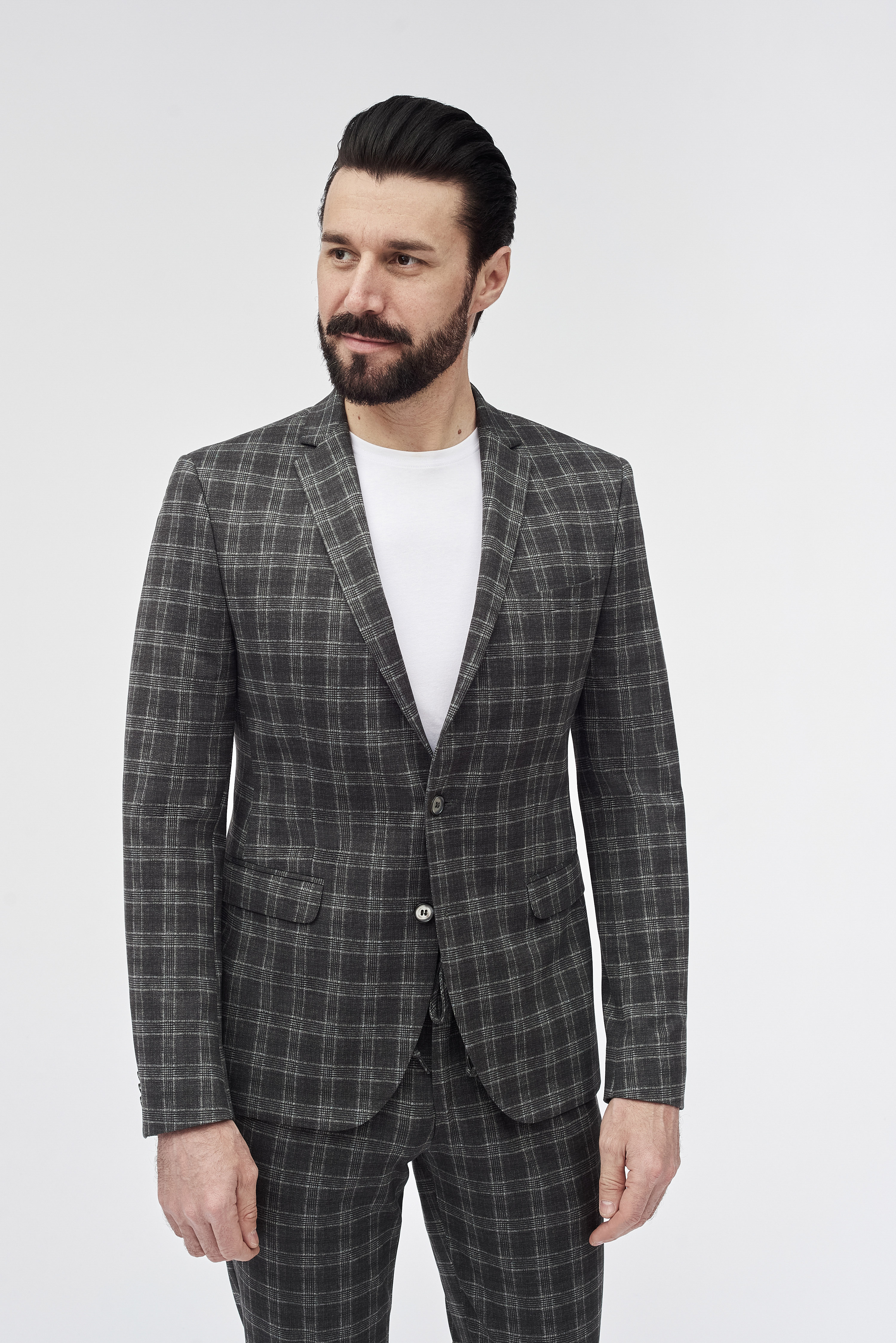 Костюмный пиджак из эластичной ткани Super Slim Fit