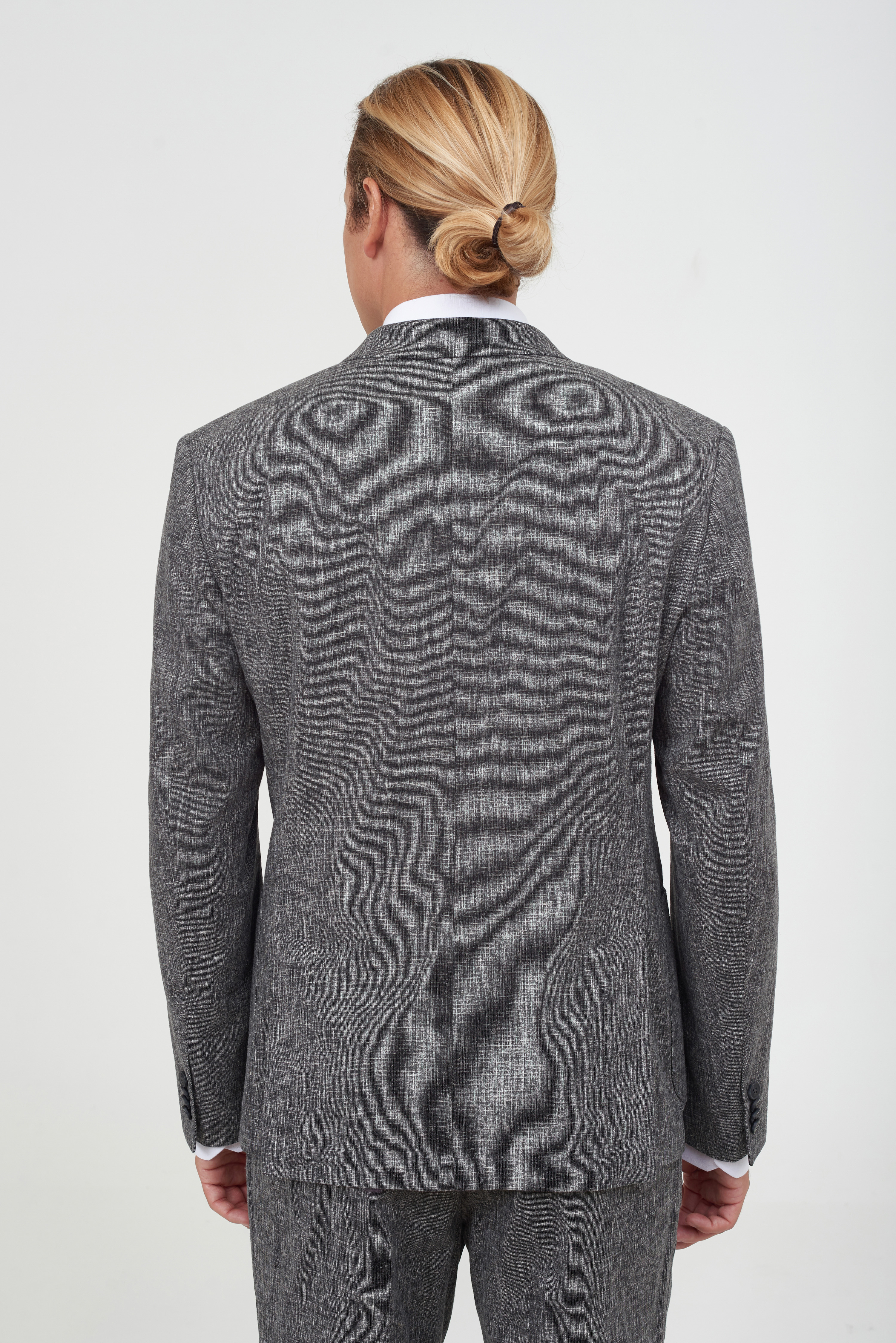 Костюмный пиджак из льняной ткани Slim Fit